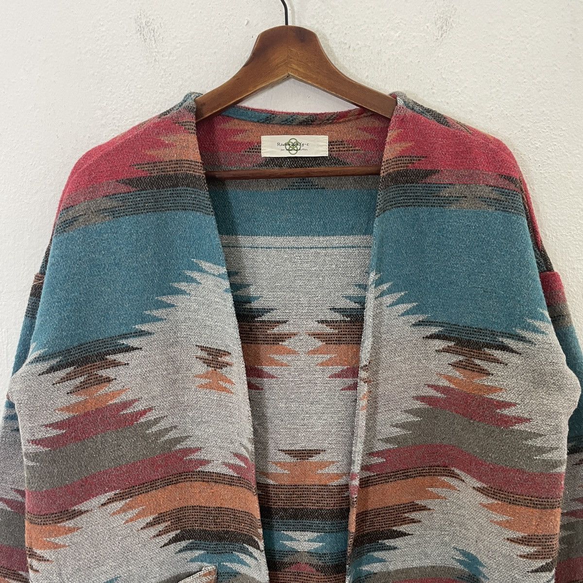 Chicos Vintage Radarista Aztex Navajo Long Cardingan Size US M / EU 48-50 / 2 - 4 Thumbnail