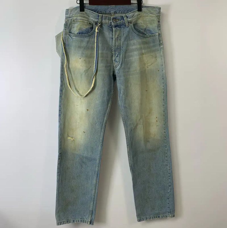 Maison Margiela Maison Margiela Light Blue Casual Men's Pants 0089 Size US 32 / EU 48 - 1 Thumbnail