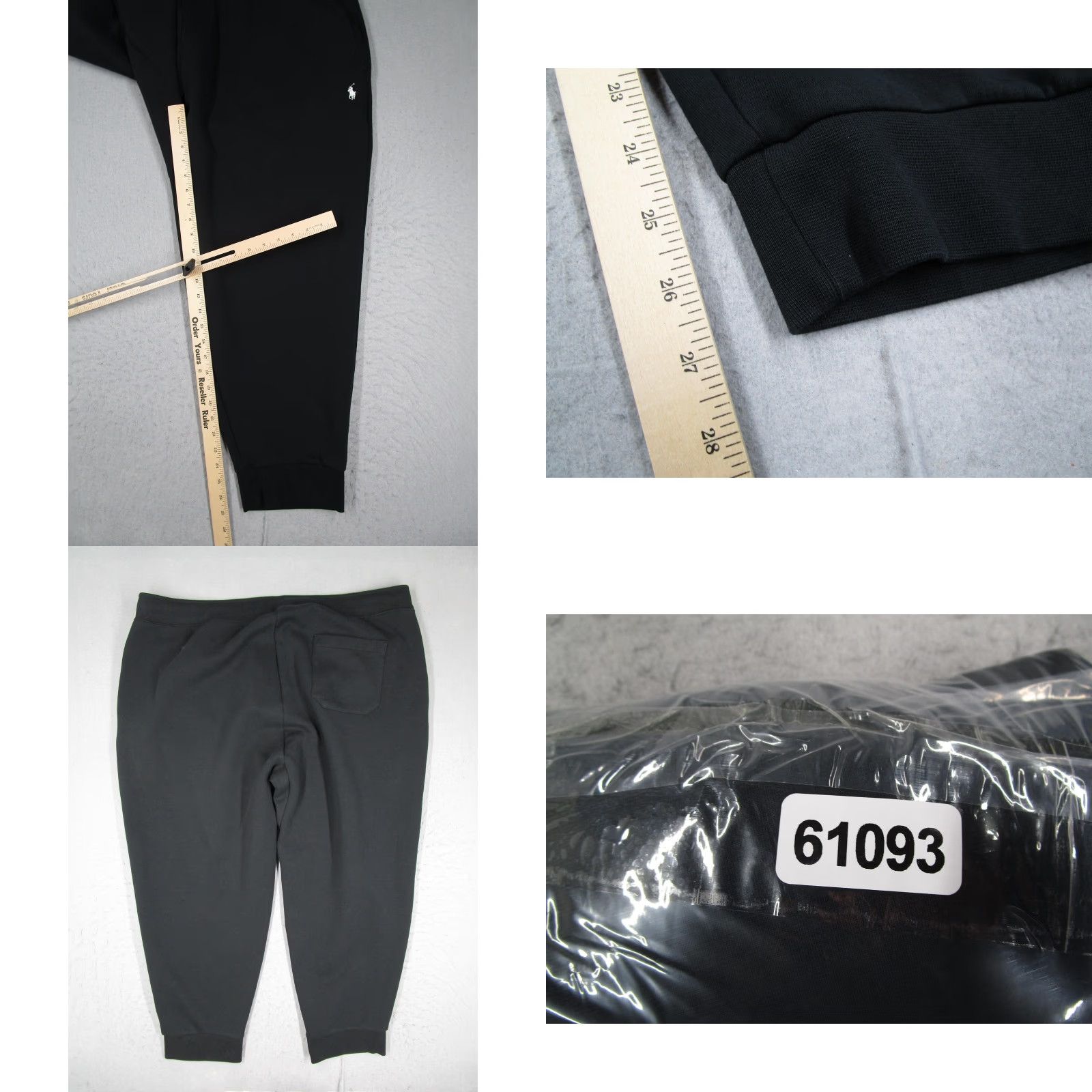 Polo Ralph Lauren Polo Ralph Lauren Sweatpants Mens 3XB Black Jogger Elastic Waist Cuffed Logo Size US XXL / EU 58 / 5 - 8 Thumbnail