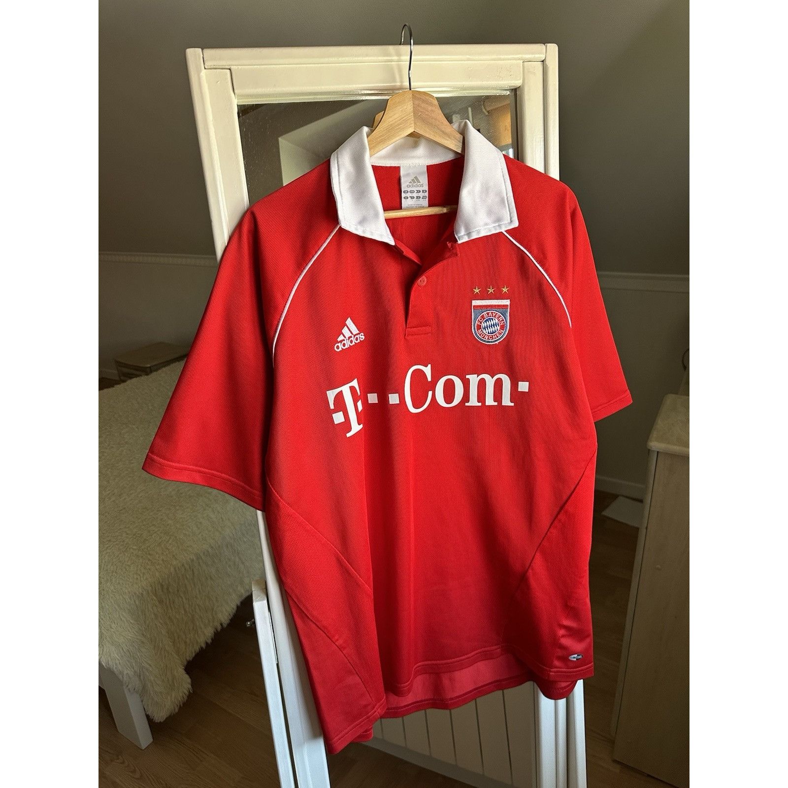 Adidas BAYERN MUNICH 2005 2006 HOME FOOTBALL SHIRT SOCCER JERSEY AD Size US L / EU 52-54 / 3 - 3 Thumbnail