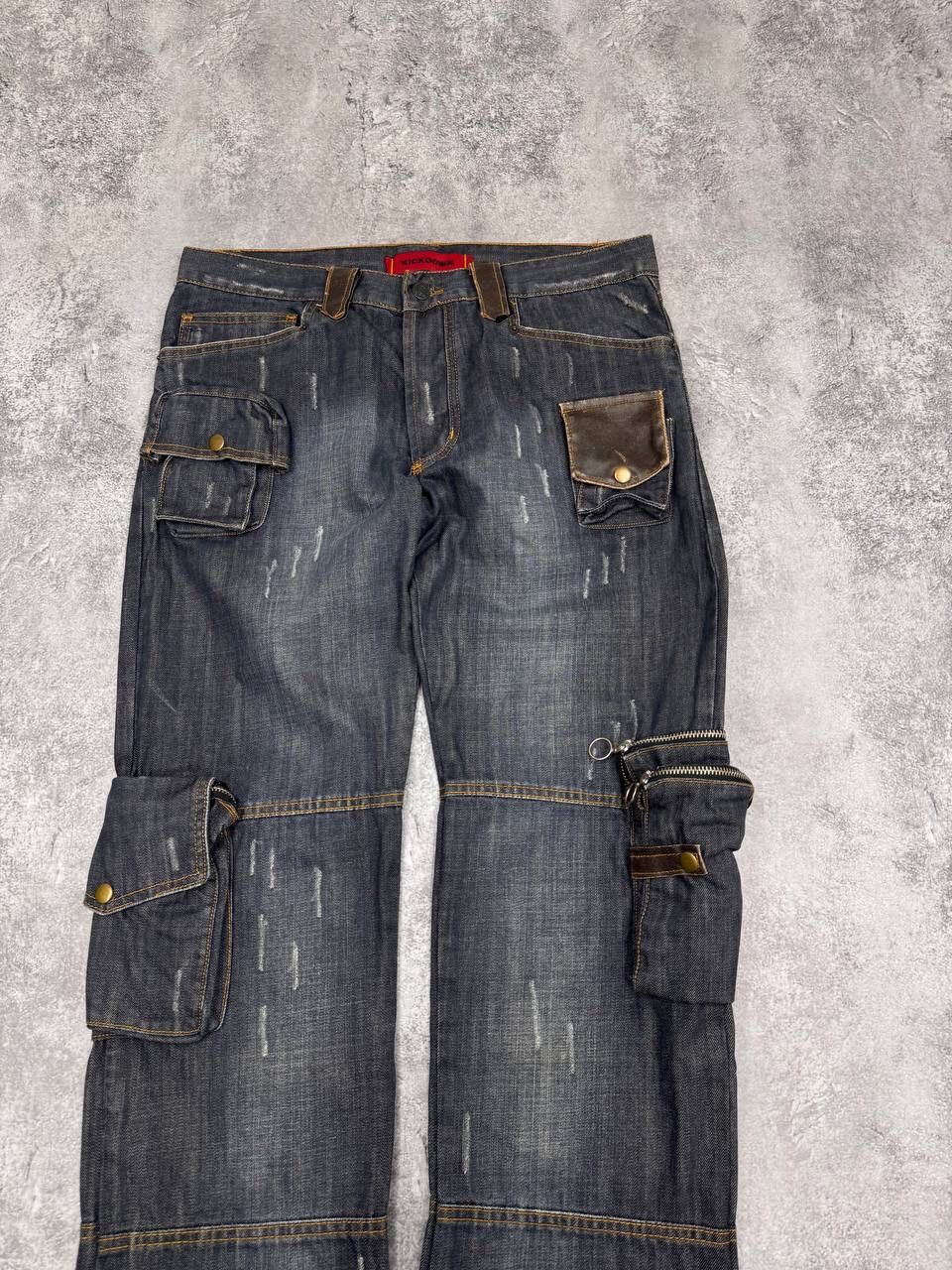 Other Kickdown Avant Garde Multipocket Pocket Men's Jeans Navy Size US 34 / EU 50 - 3 Thumbnail