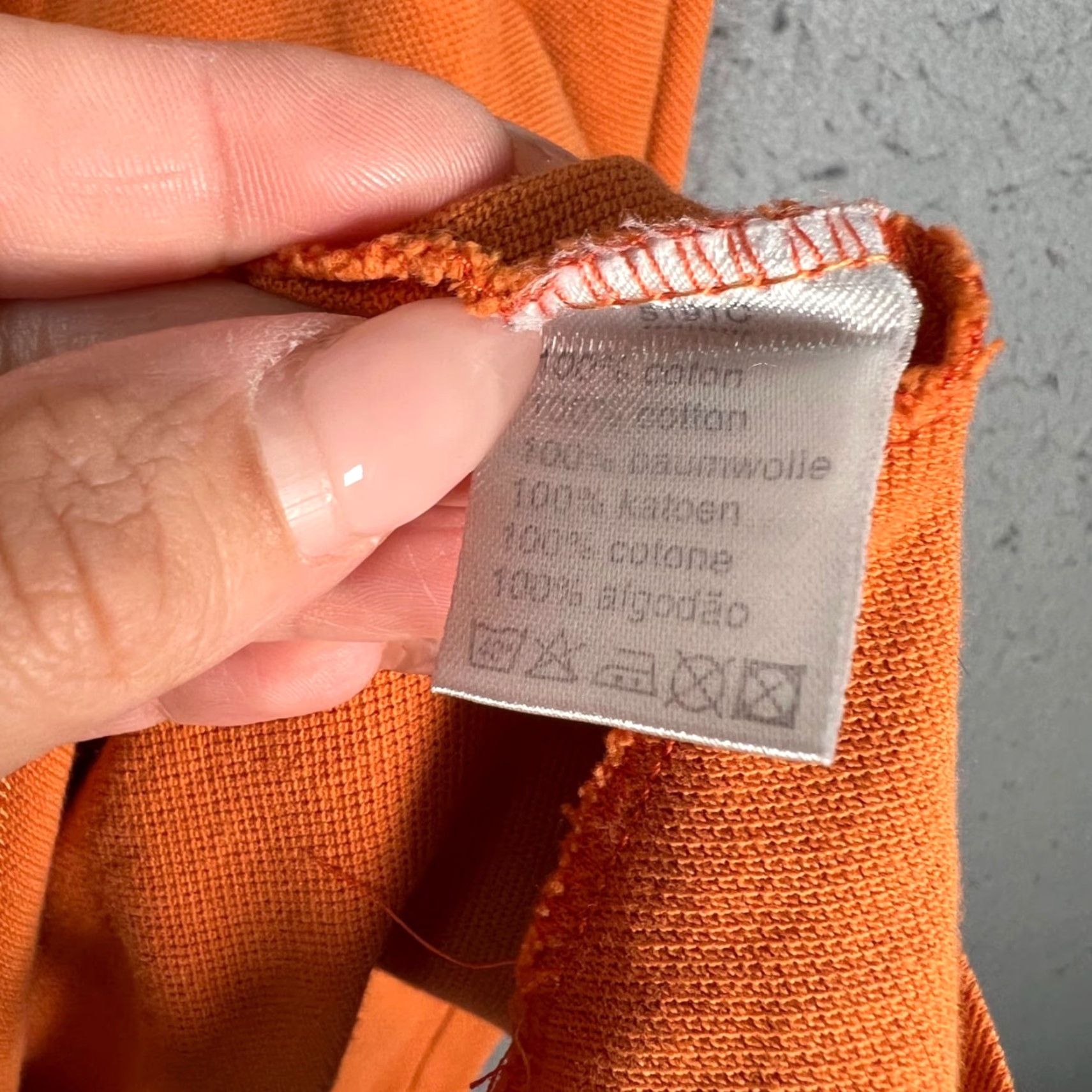 Lacoste Lacoste Mens Polo Shirt 100% Cotton Orange Long Sleeve Cropped 6 Regular Shirt Size US S / EU 44-46 / 1 - 4 Thumbnail