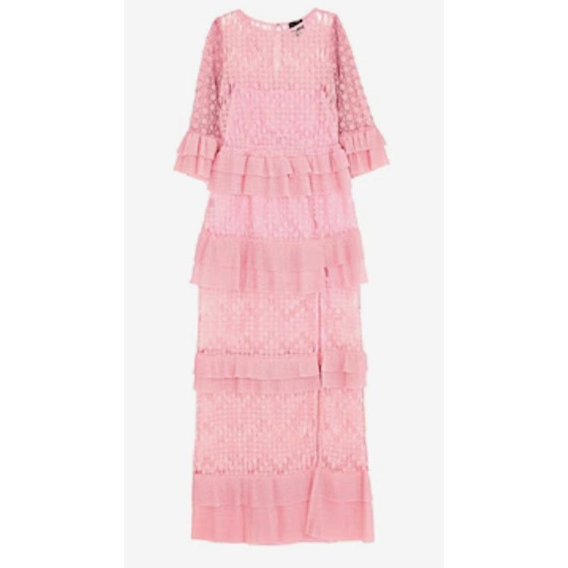 Just Cavalli Just Cavalli Lace maxi dress pink size 6 Size M / US 6-8 / IT 42-44 - 2 Thumbnail