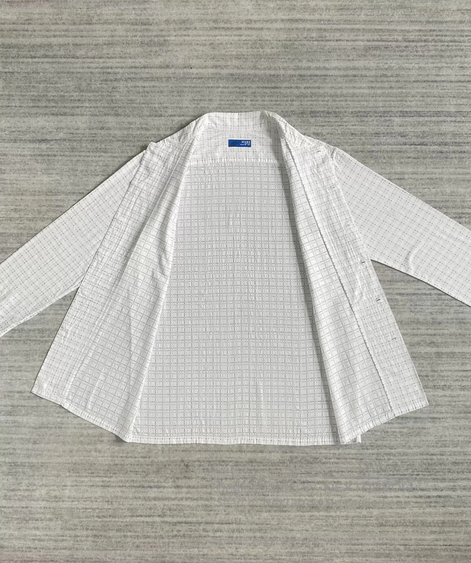 VINNY's vintage black and white check long sleeve shirt. Size US M / EU 48-50 / 2 - 4 Thumbnail