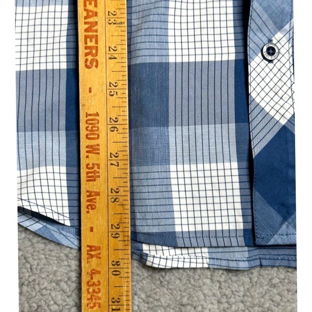Orvis Orvis Shirt Adult Large Blue White Plaid Classic Collection Button Up Pocket Men Size US L / EU 52-54 / 3 - 6 Thumbnail