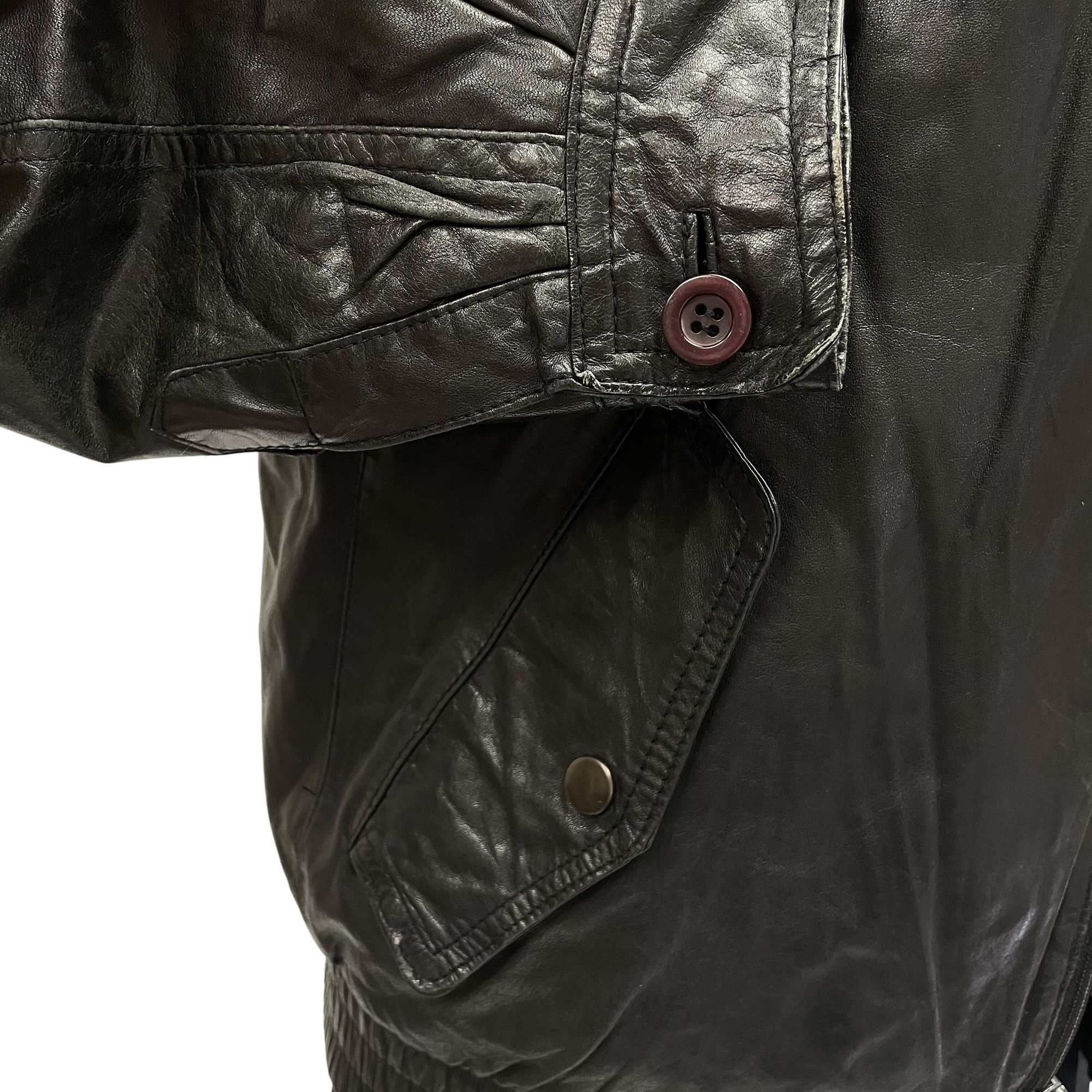 Other Vtg Cellini CAFE RACER Leather Motorcycle Biker Bomber Size US S / EU 44-46 / 1 - 4 Thumbnail