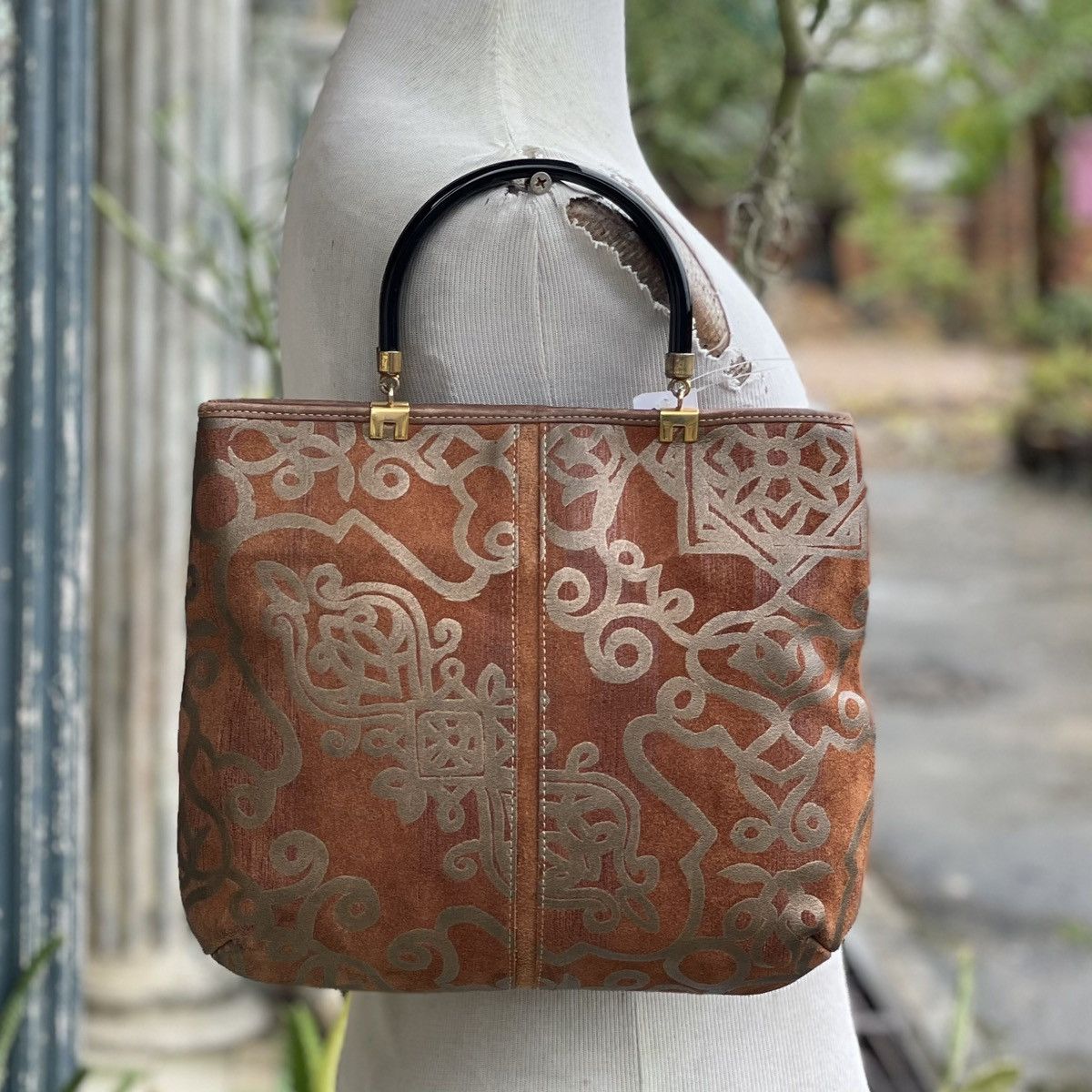 Leather × Vintage Vintage Suede Leather Tote Size ONE SIZE - 4 Thumbnail