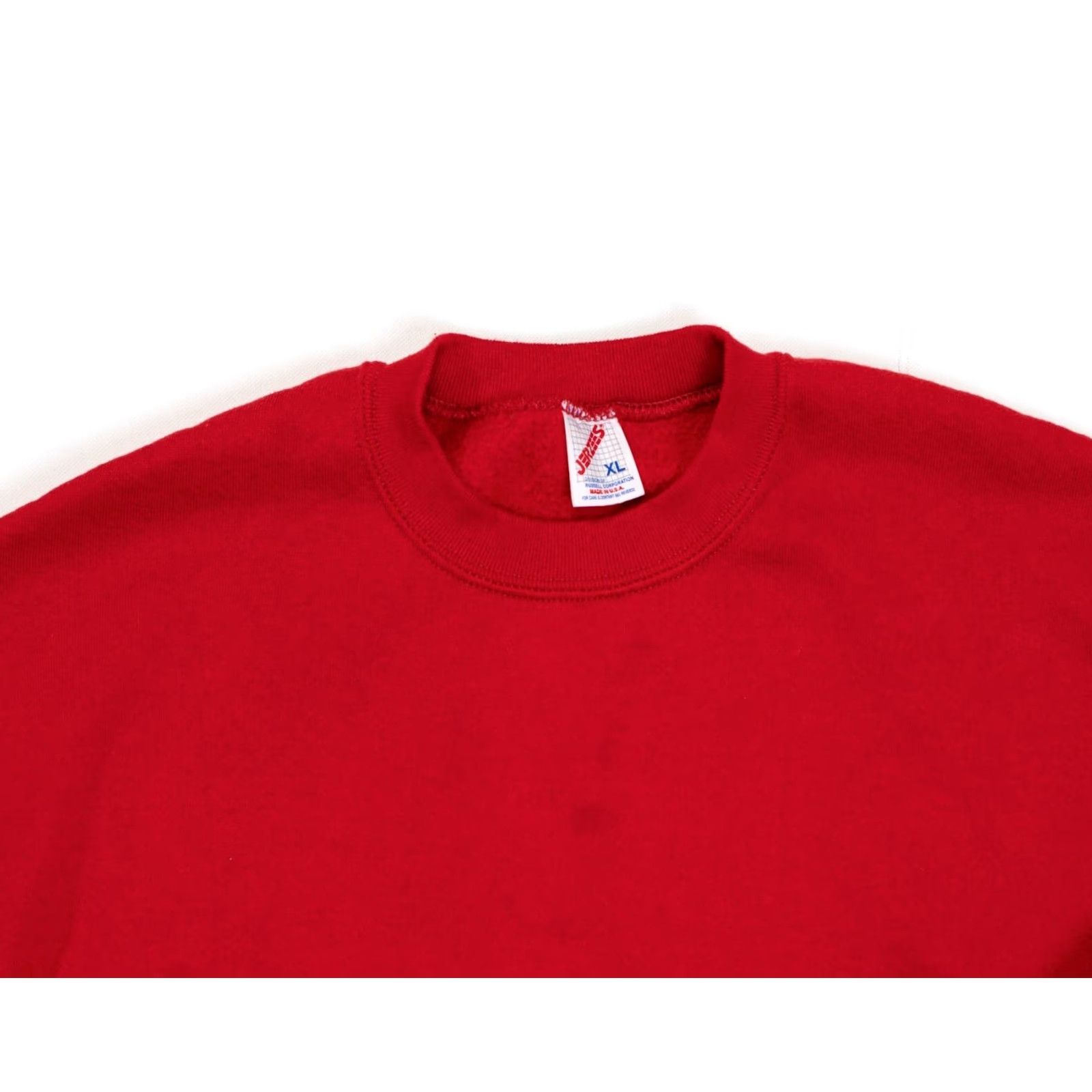 Jerzees VINTAGE Jerzees Sweatshirt Mens XL Long Sleeve Raglan Crew Neck Red Size US XL / EU 56 / 4 - 6 Thumbnail