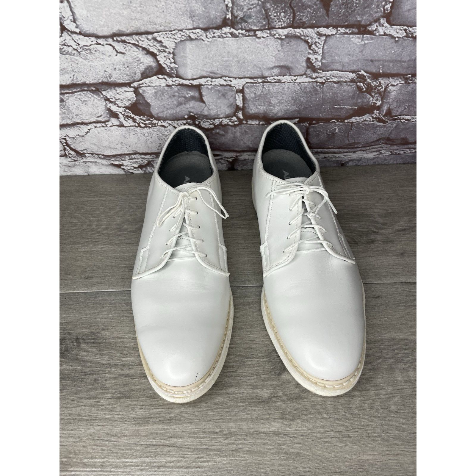 Altama Altama White Leather Oxford Dress Shoes Navy Military 629308 Size US 10 / EU 43 - 7 Thumbnail