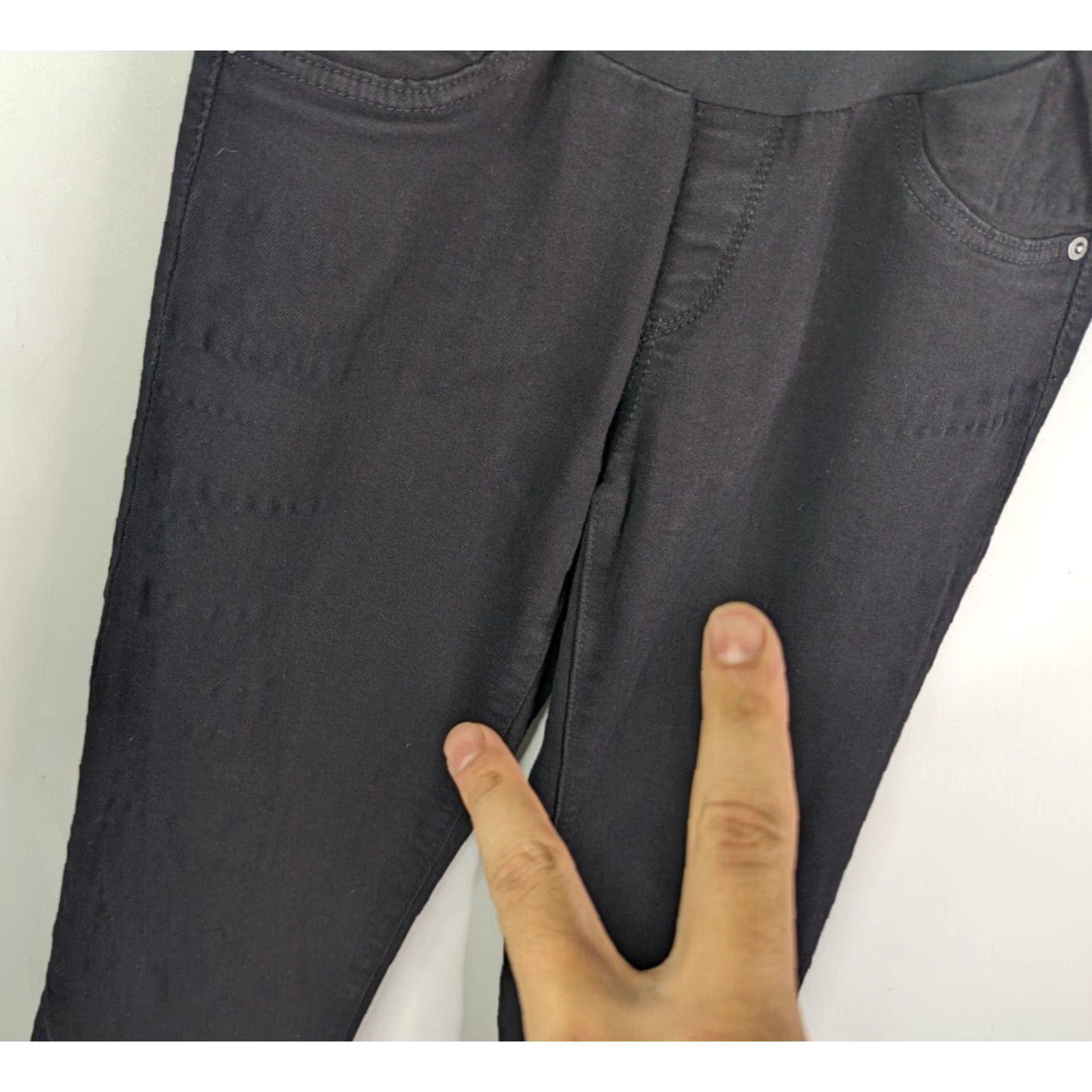 Vintage AG Adriano Goldschmied Womens Maternity Stretch Skinny Jeans Black 26 Pants Womens XS? Size 26" / US 2 / IT 38 - 3 Thumbnail