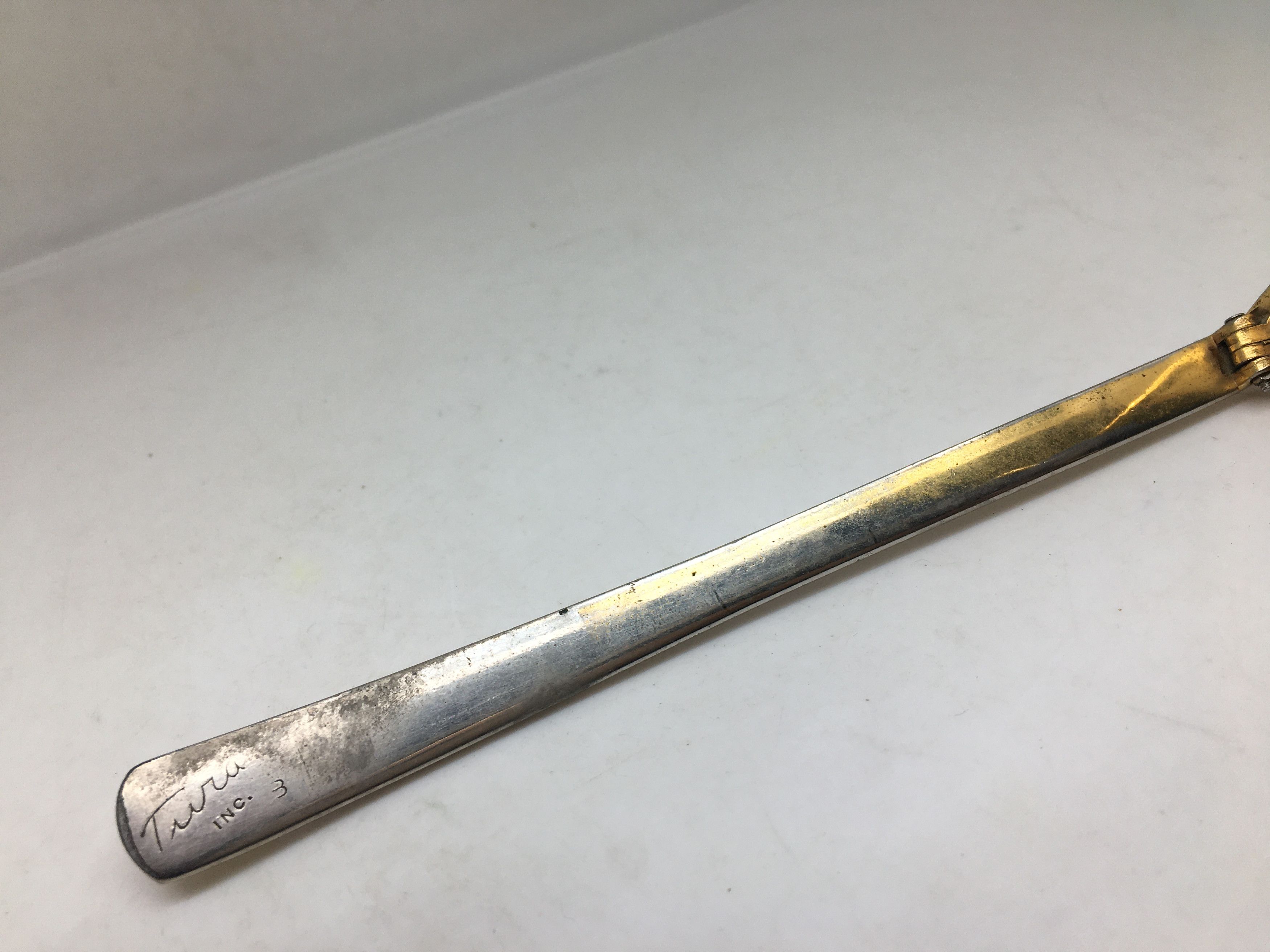 Vintage Vintage 50s TURA Woman Aluminum Gold Cateye Eyeglasses Size ONE SIZE - 6 Thumbnail