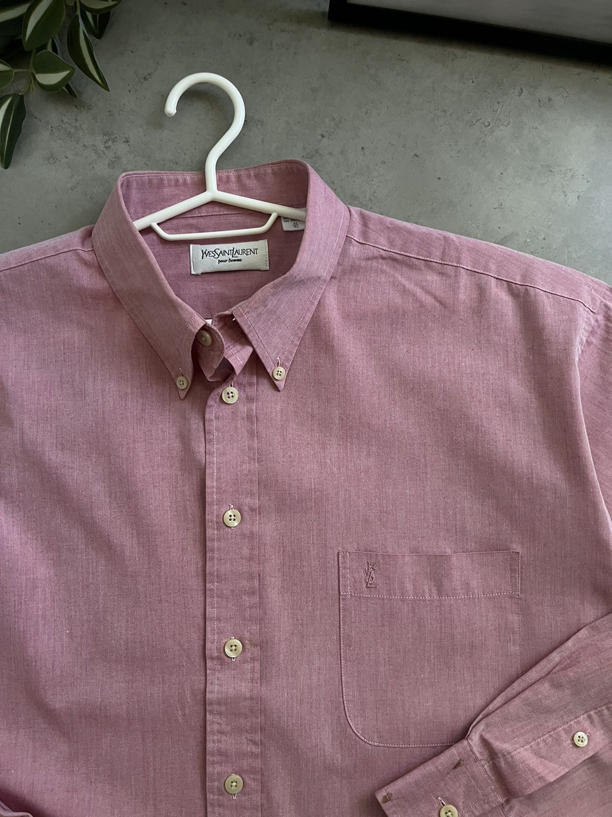 Saint Laurent Paris × Yves Saint Laurent Yves Saint Laurent Vintage Classic Shirt L Size US L / EU 52-54 / 3 - 2 Thumbnail