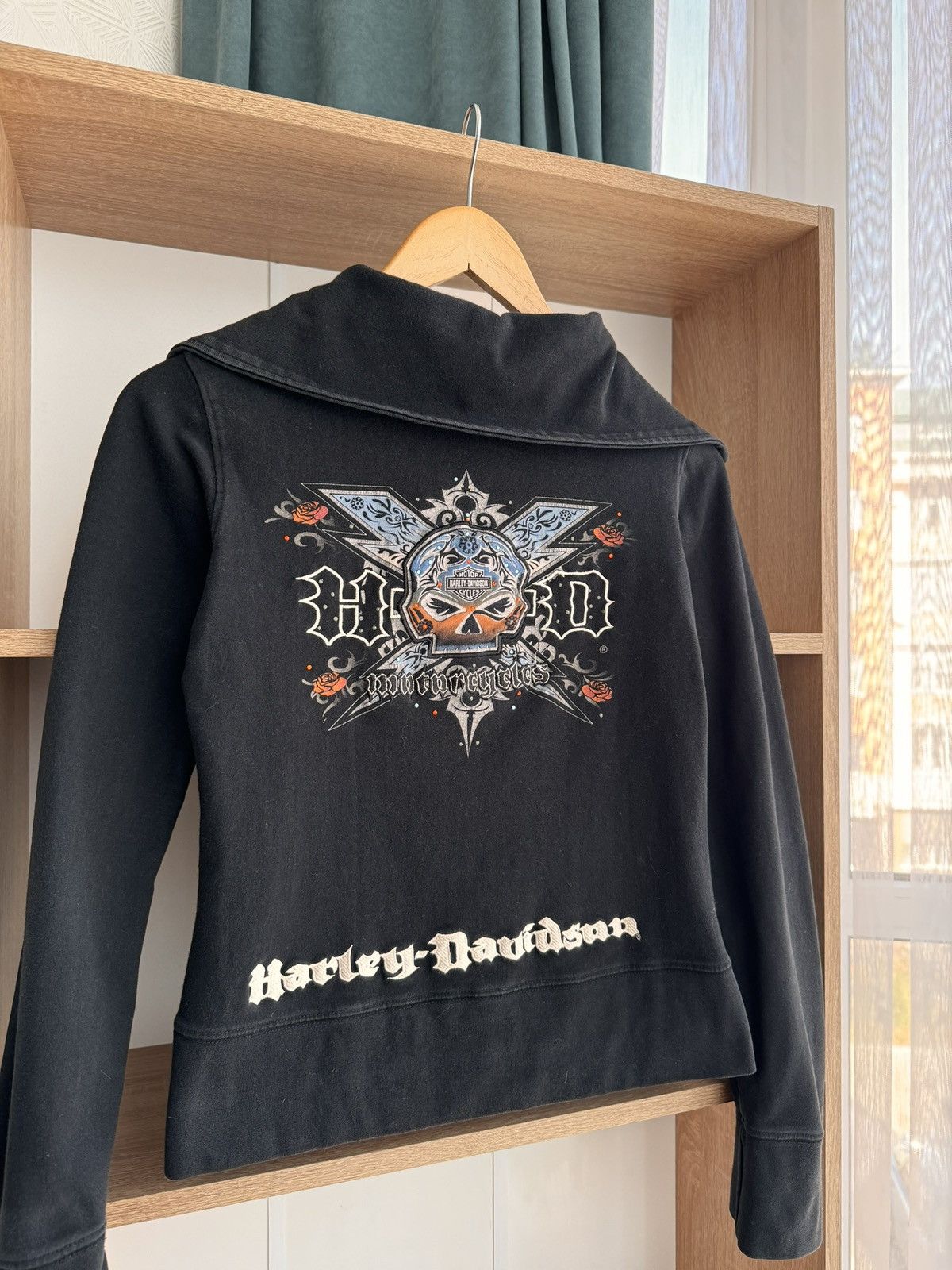 Harley Davidson Vintage Harley-Davidson Japanese W' Big Logo Zip Hoodie Size S / US 4 / IT 40 - 3 Thumbnail