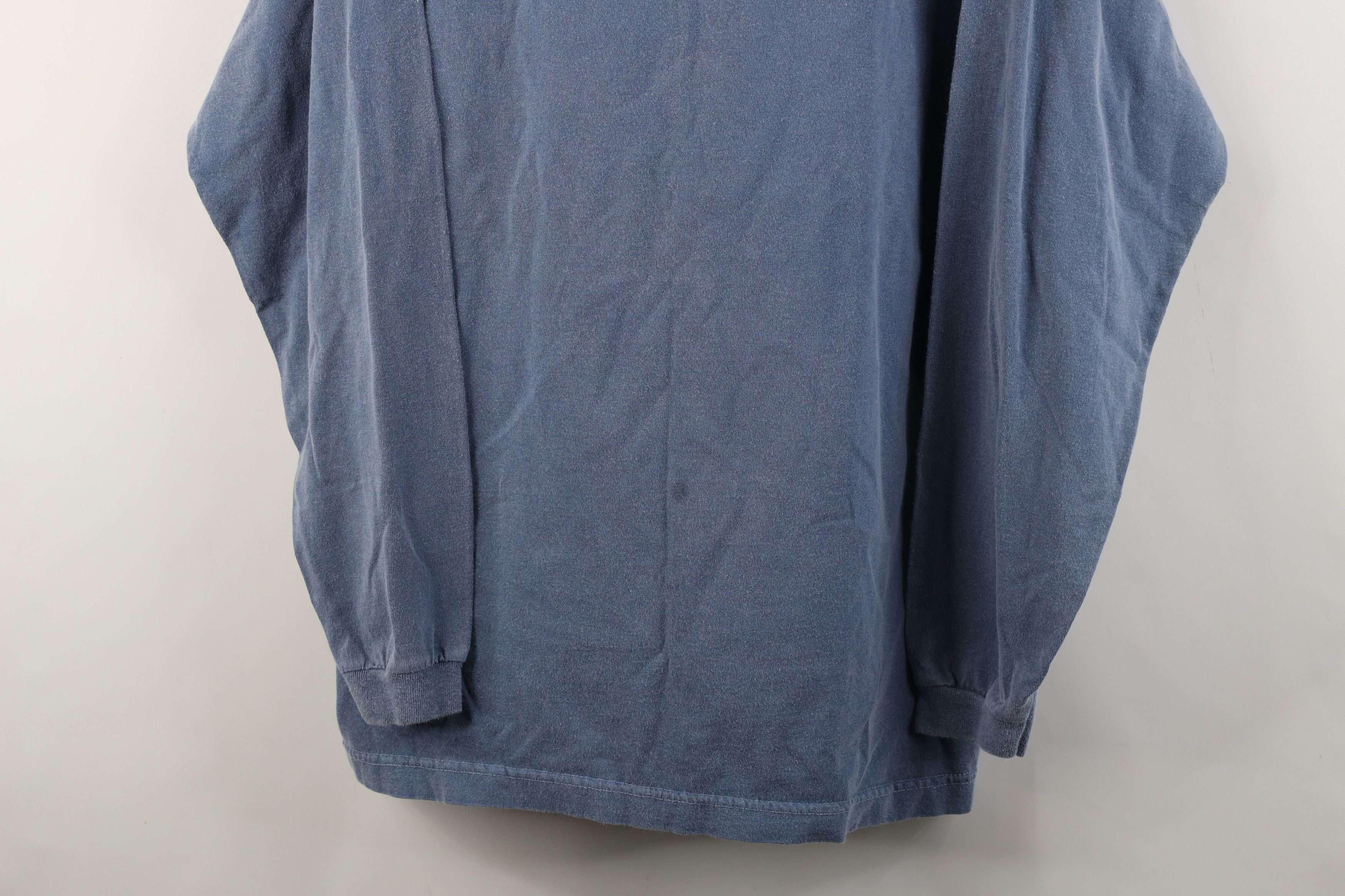 Vintage Vintage 90s Hooters Extreme Long Sleeve T-Shirt Blue Cotton Size US L / EU 52-54 / 3 - 3 Thumbnail