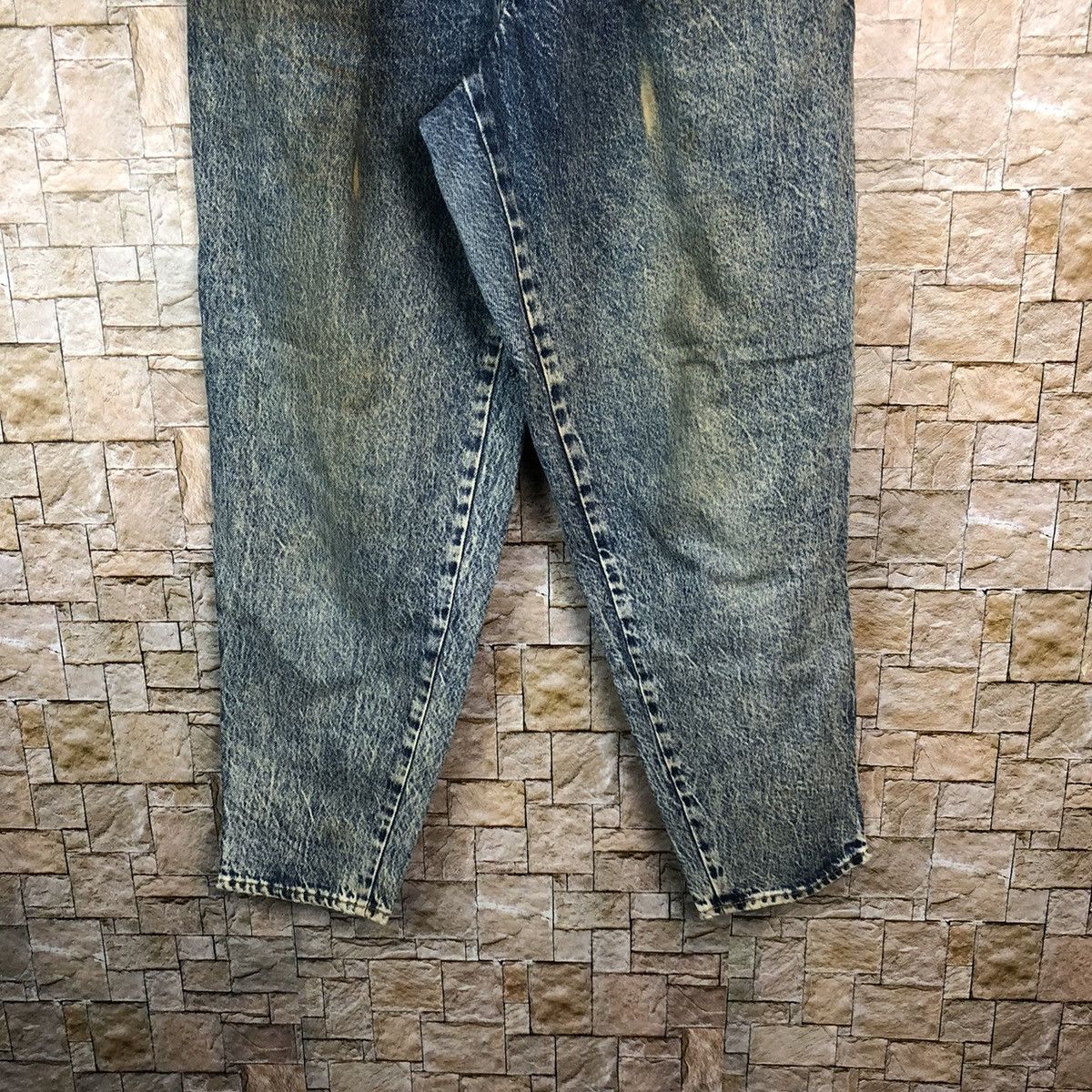 Big John Big John vintage dirty Spana Blue Denim Pants #A1000 Size US 31 - 7 Thumbnail