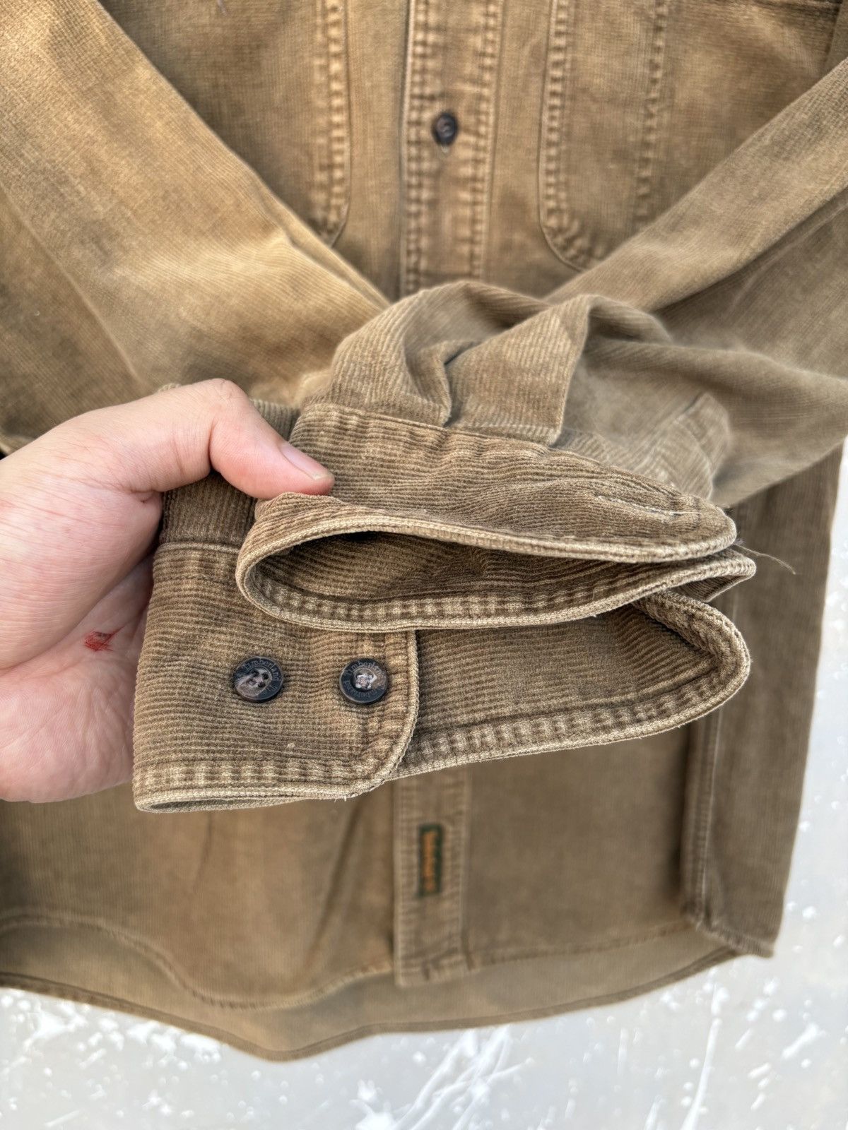 Timberland Vintage 90s‼️ Sun Faded Timberland Workwear Corduroy Shirts Size US S / EU 44-46 / 1 - 7 Thumbnail