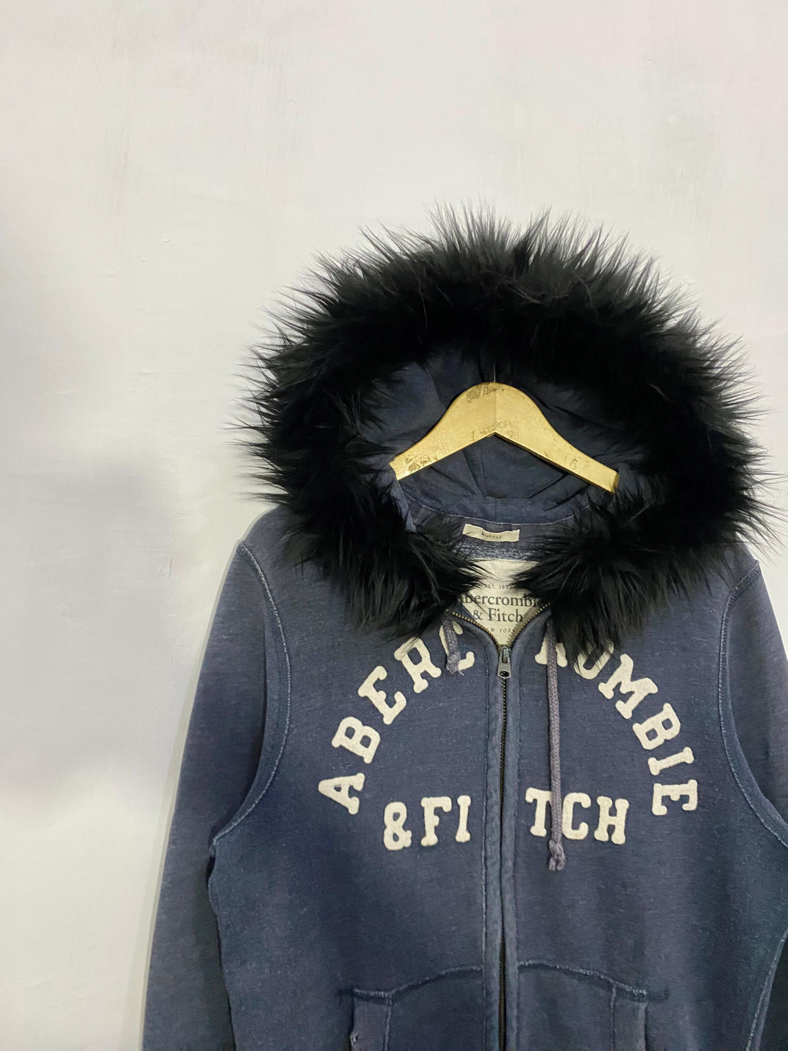 14th Addiction 💥L.G.B💥Abercrombie & Fitch Fur Zipper Hoodie LGB Style Size US L / EU 52-54 / 3 - 4 Thumbnail