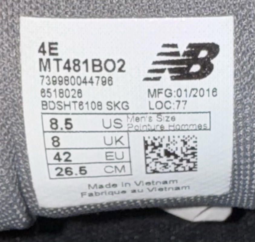 New Balance New Balance Men's 481 v2 ALL TERRAIN Run Shoes - Size 8.5 4E Size US 8.5 / EU 41-42 - 9 Thumbnail