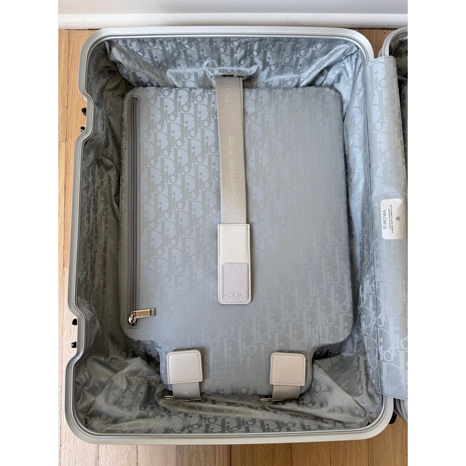 Dior Dior x Rimowa 4-Wheel Cabin Suitcase Aluminium Silver Size ONE SIZE - 19 Thumbnail