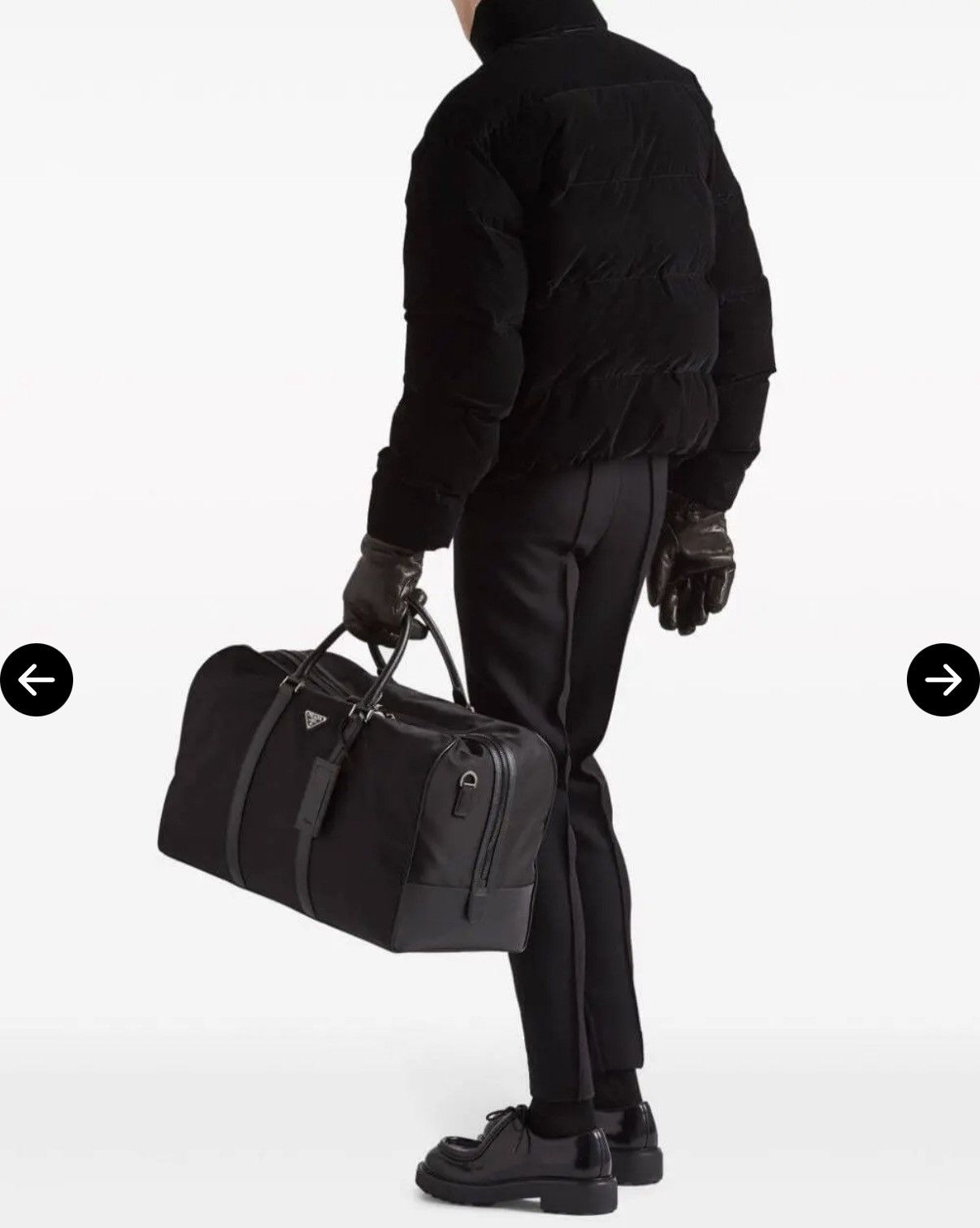 Prada PRADA Velvet Cropped Down Jacket Size US S / EU 44-46 / 1 - 4 Thumbnail