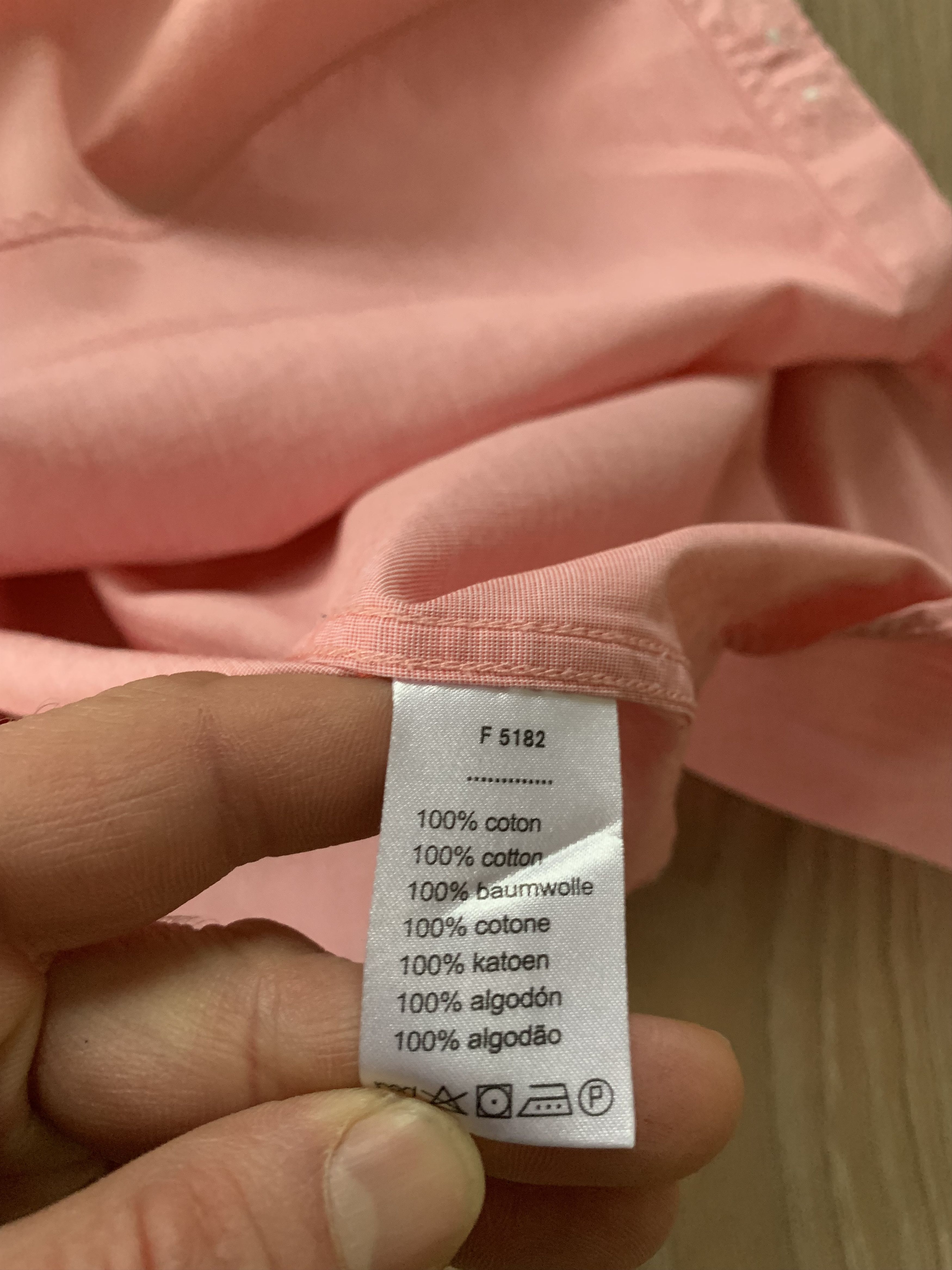 Lacoste × Vintage Lacoste Vintage Short Sleeve Coral Pink Shirt Size US S / EU 44-46 / 1 - 7 Thumbnail
