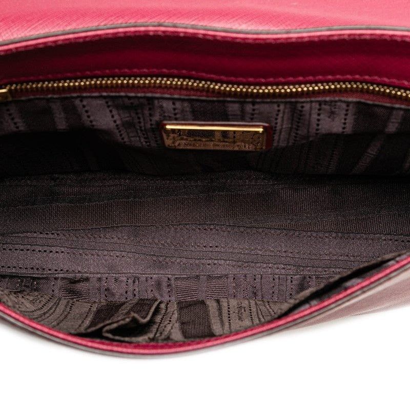 Salvatore Ferragamo Salvatore Ferragamo Leather Gancini Chain Shoulder Bag Pink Size ONE SIZE - 4 Thumbnail