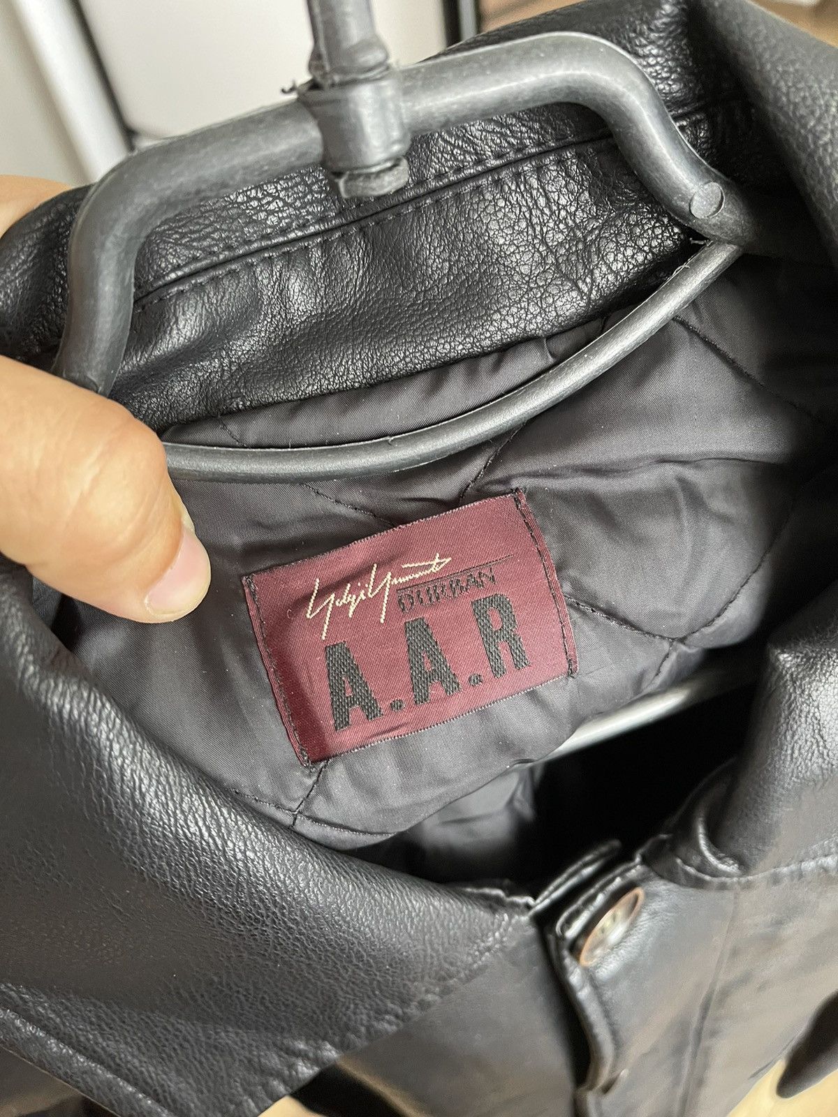 Japanese Brand A.A.R Yohji Yamamoto Vintage Leather Jacket Japan 90s Size US L / EU 52-54 / 3 - 12 Thumbnail