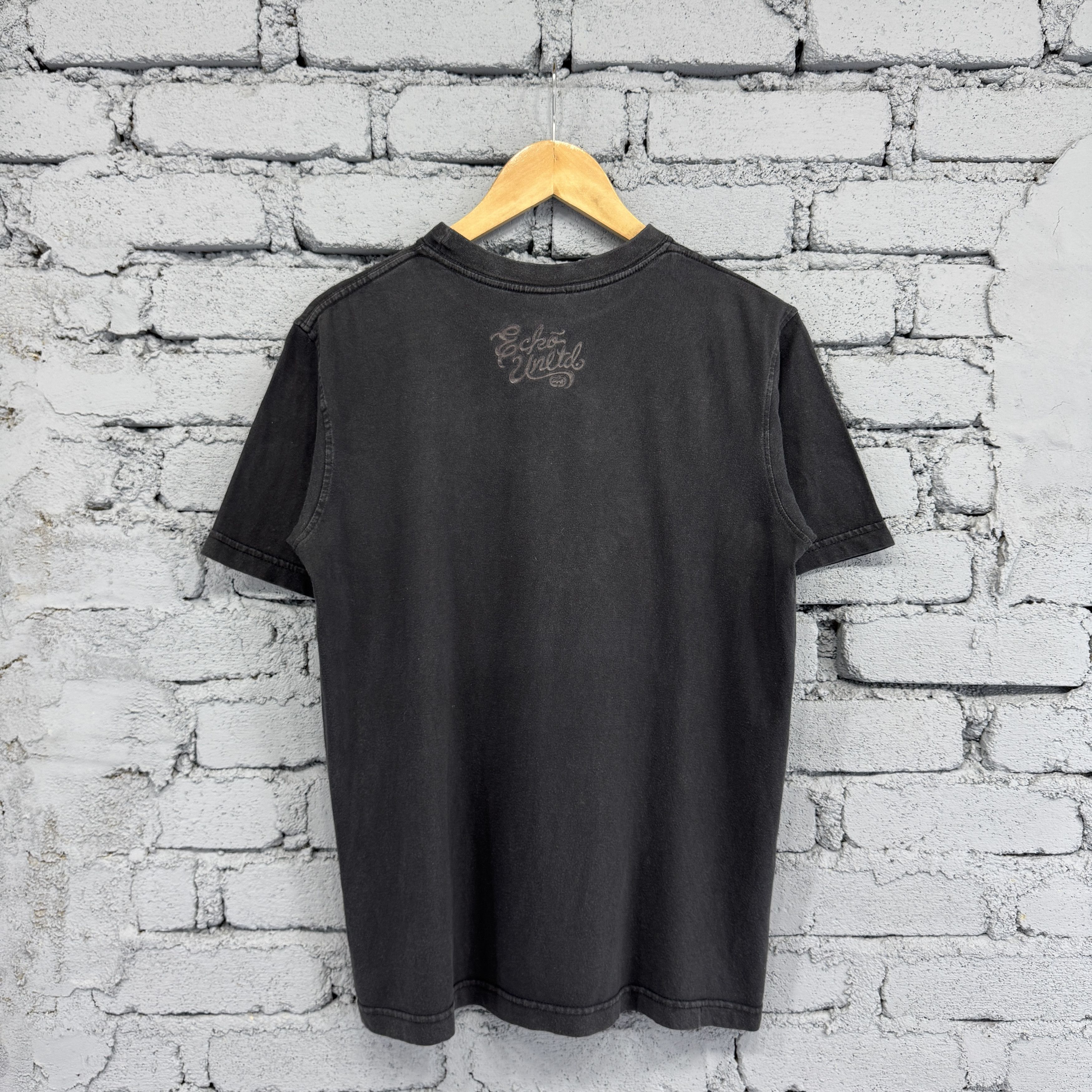 Ecko Unltd. Vintage Ecko Unltd Black Rhinoceros Logo Sunfaded Tshirt Size US XS / EU 42 / 0 - 2 Thumbnail
