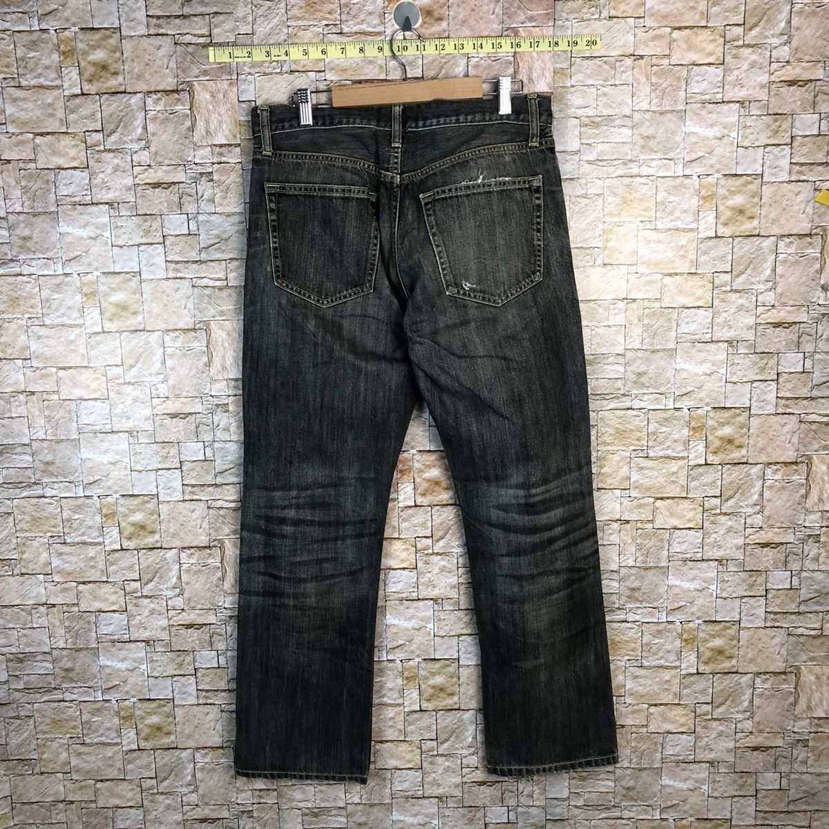 Uniqlo Faded Black Uniqlo vintage Jeans denim #A349 Size US 31 - 13 Thumbnail