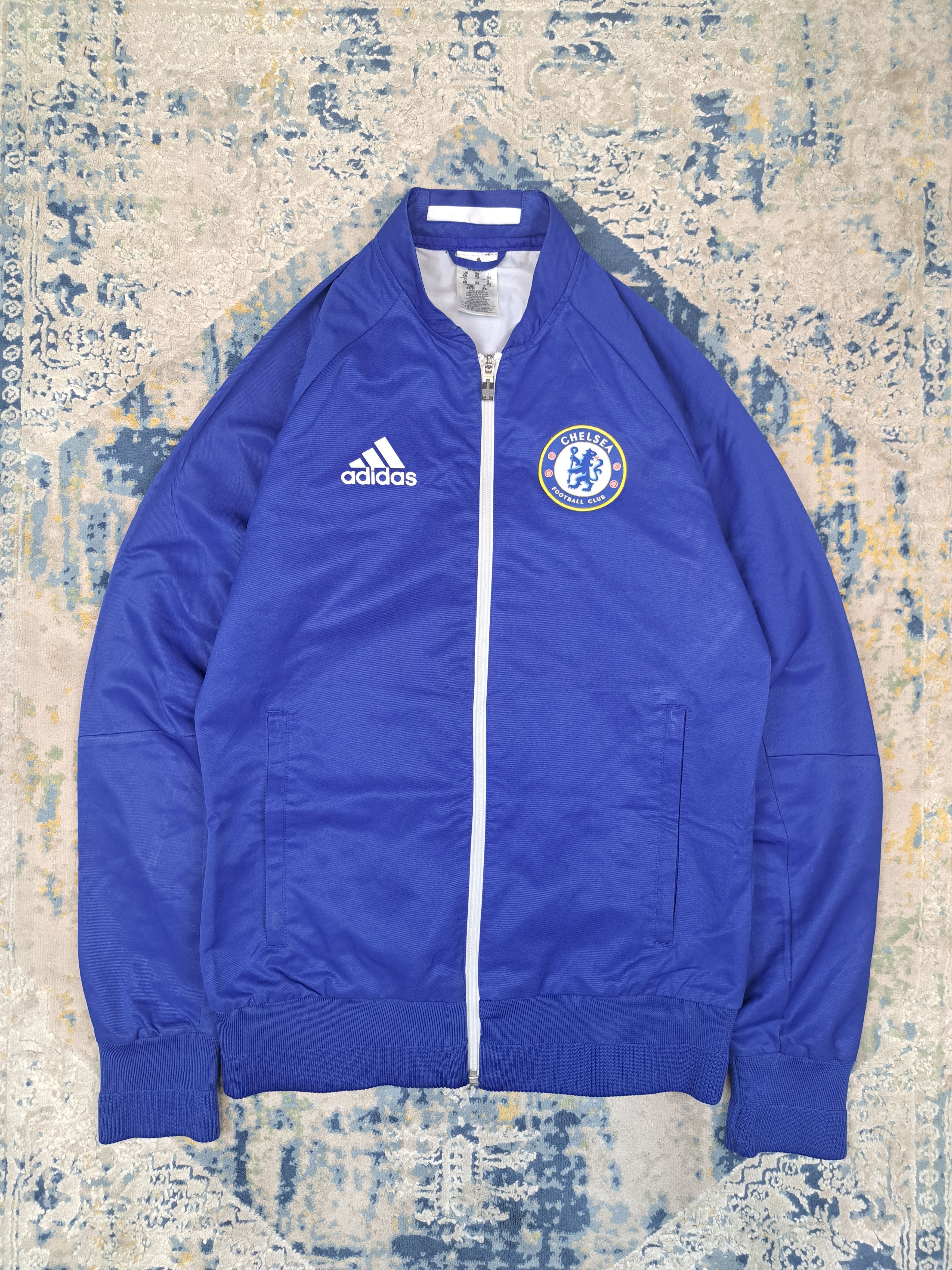 Adidas Adidas x Chelsea Light Trainig Jacket Blokecore Soccer Size US XS / EU 42 / 0 - 1 Thumbnail