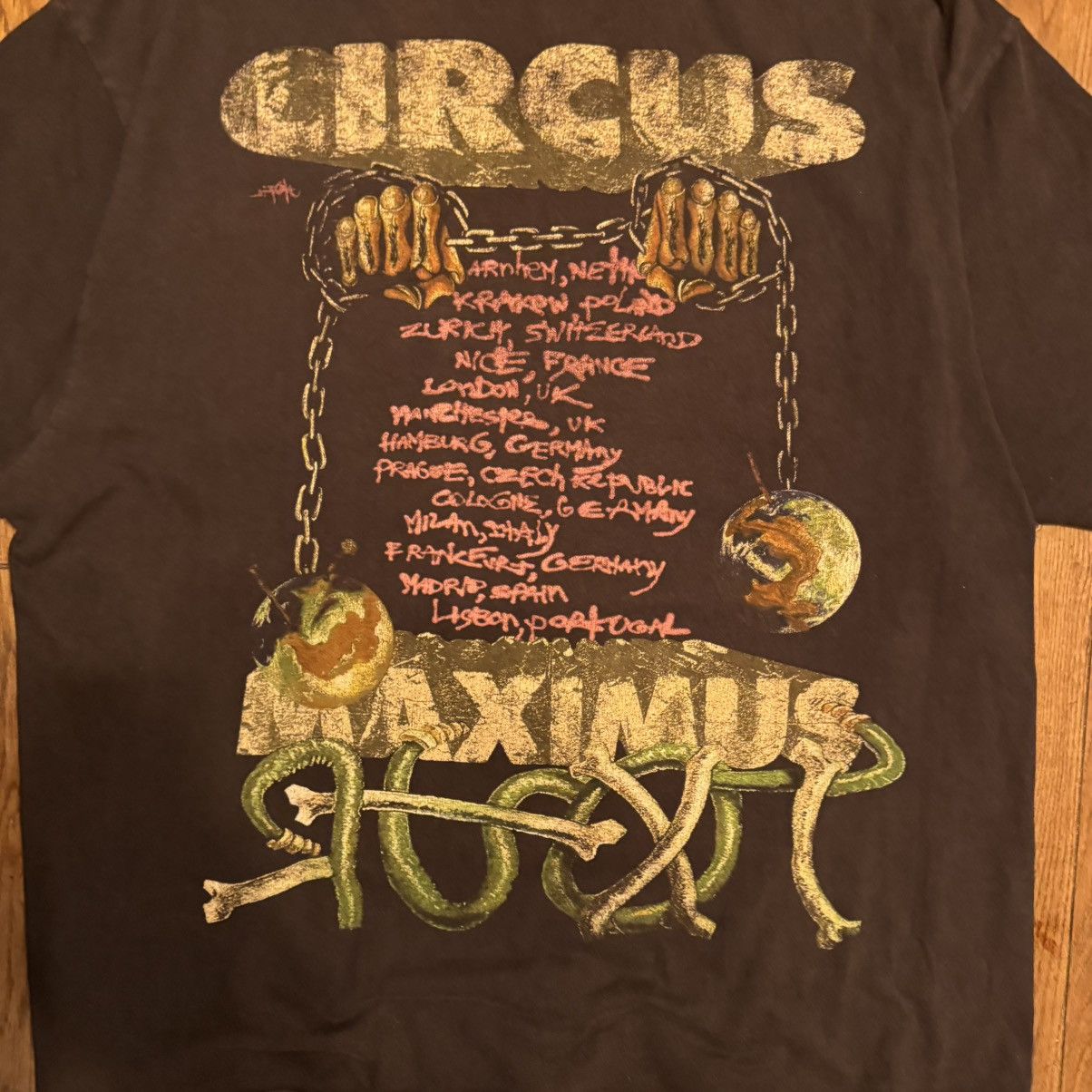 Travis Scott Travis Scott Utopia Circus Maximus Europe Tour 2024 Tee Size US XL / EU 56 / 4 - 5 Thumbnail