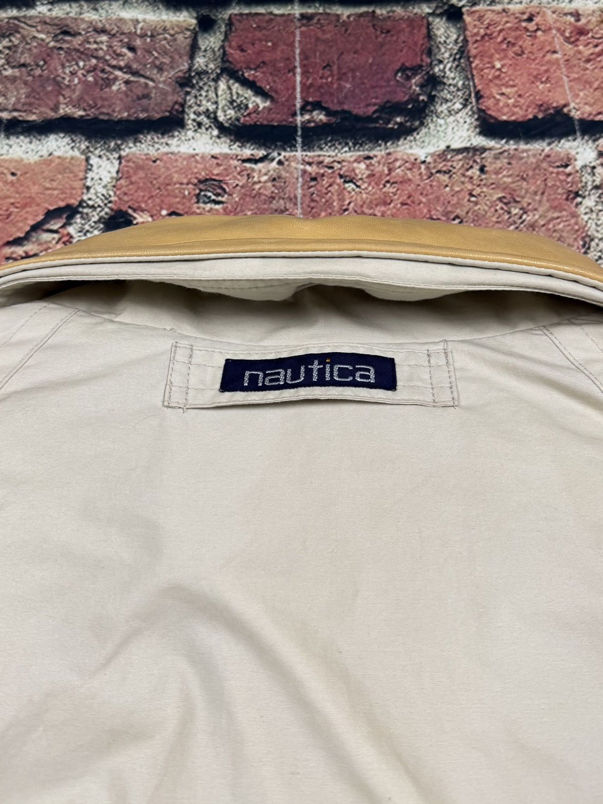Nautica Vintage Nautica Sailing Jacket Leather Collar Roll Hood Zip Size US L / EU 52-54 / 3 - 10 Thumbnail