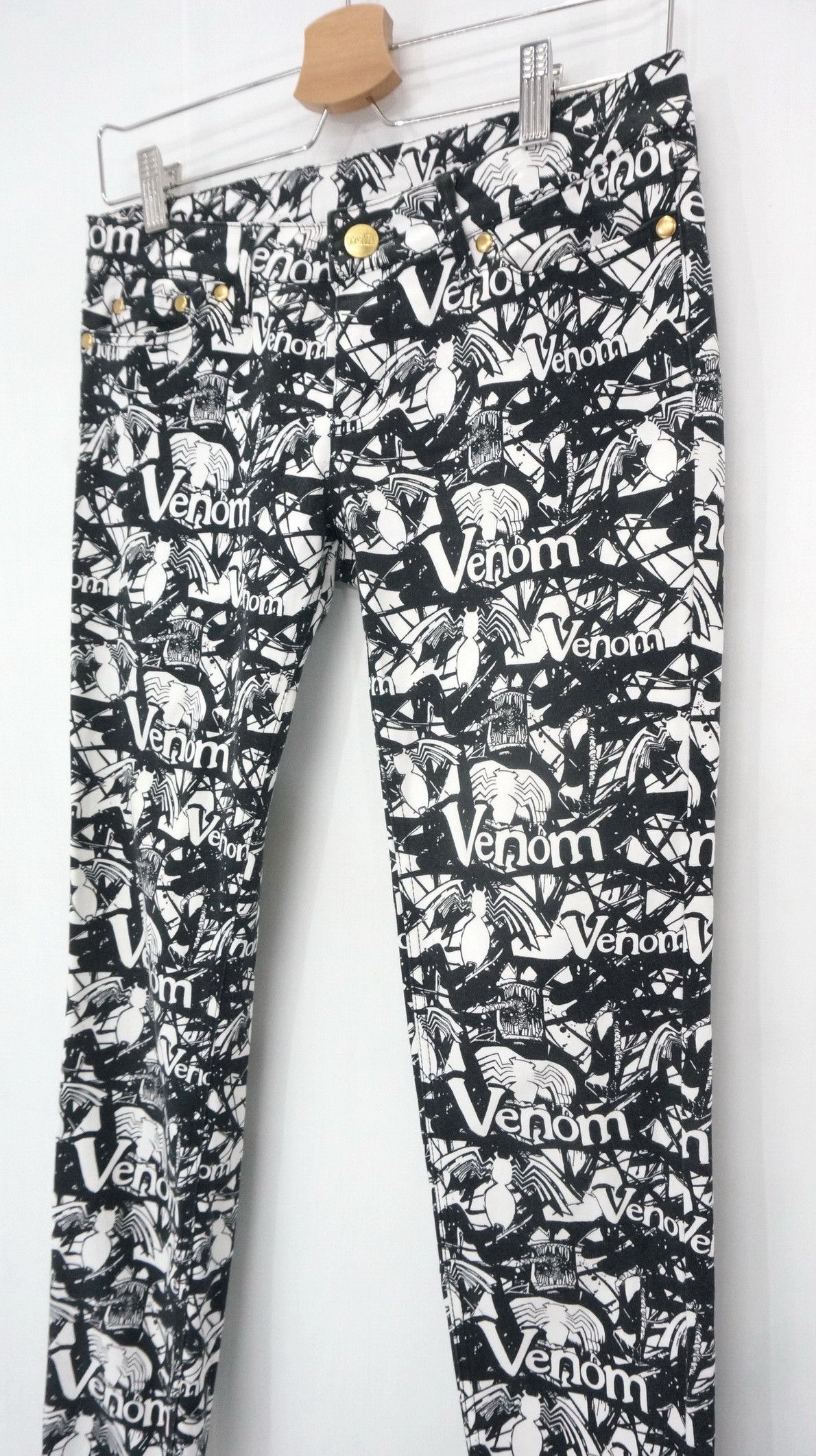 Marvel Comics Marvel VENOM Skinny Women Pants Size 29" - 1 Thumbnail