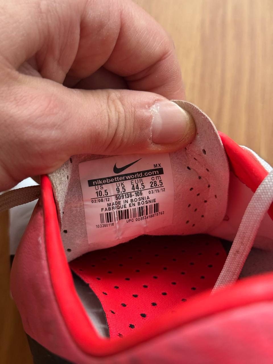 Nike Nike Mercurial Vapor VIII « Clash Euro 2012 » (509136-106) Size US 11.5 / EU 44-45 - 13 Thumbnail