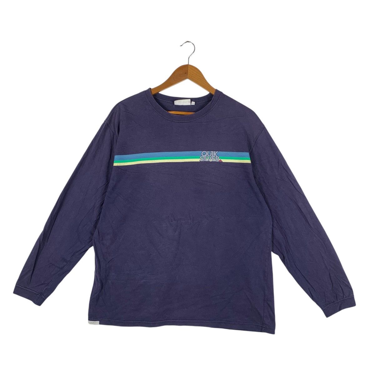 Quiksilver Vintage QUIKSILVER SURF Natural Sun Faded Tee Shirt Top Size US L / EU 52-54 / 3 - 1 Thumbnail
