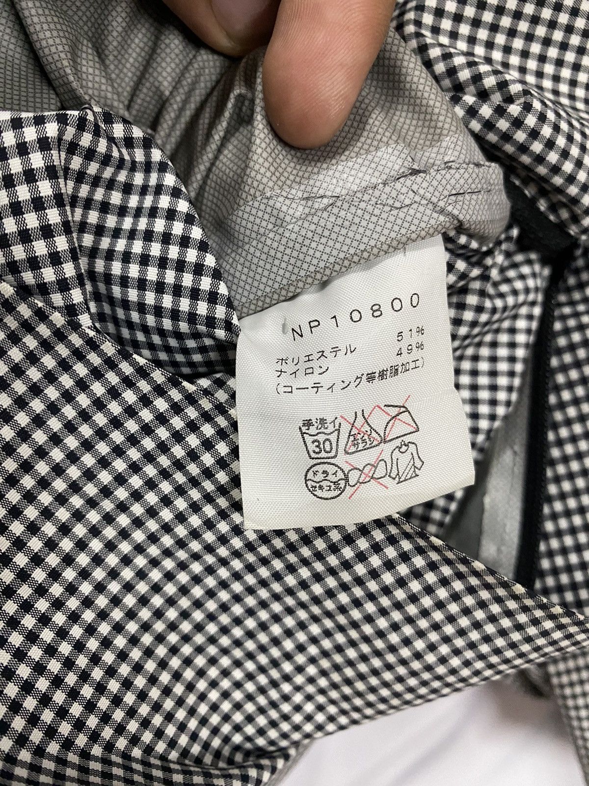 Nanamica × The North Face × Vintage Vtg🔥The North Face Ging-Ham Checkered Windbreaker Jacket Size US L / EU 52-54 / 3 - 25 Thumbnail
