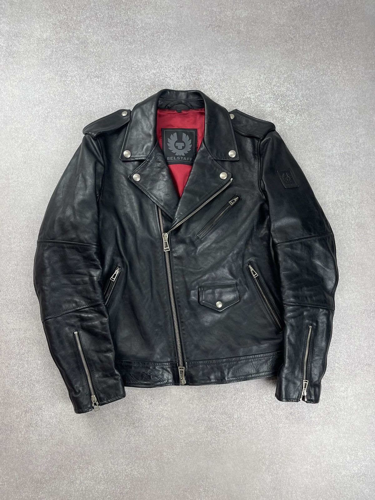 Belstaff Belstaff Black Leather Sidmouth Biker Jacket Size 54 Size US L / EU 52-54 / 3 - 19 Thumbnail