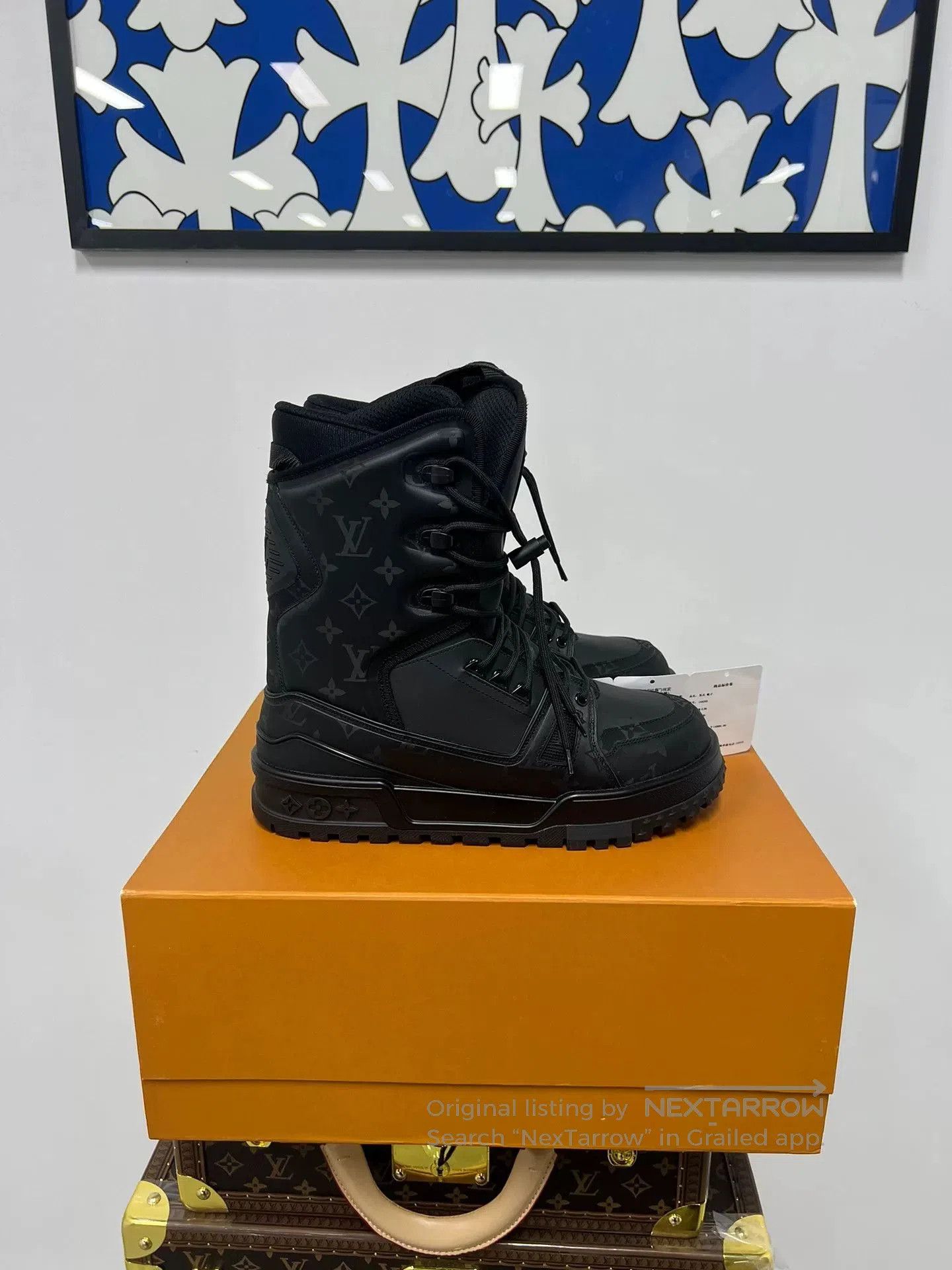 Louis Vuitton lv black ski boots size 8. Size US 8 / EU 41 - 6 Thumbnail