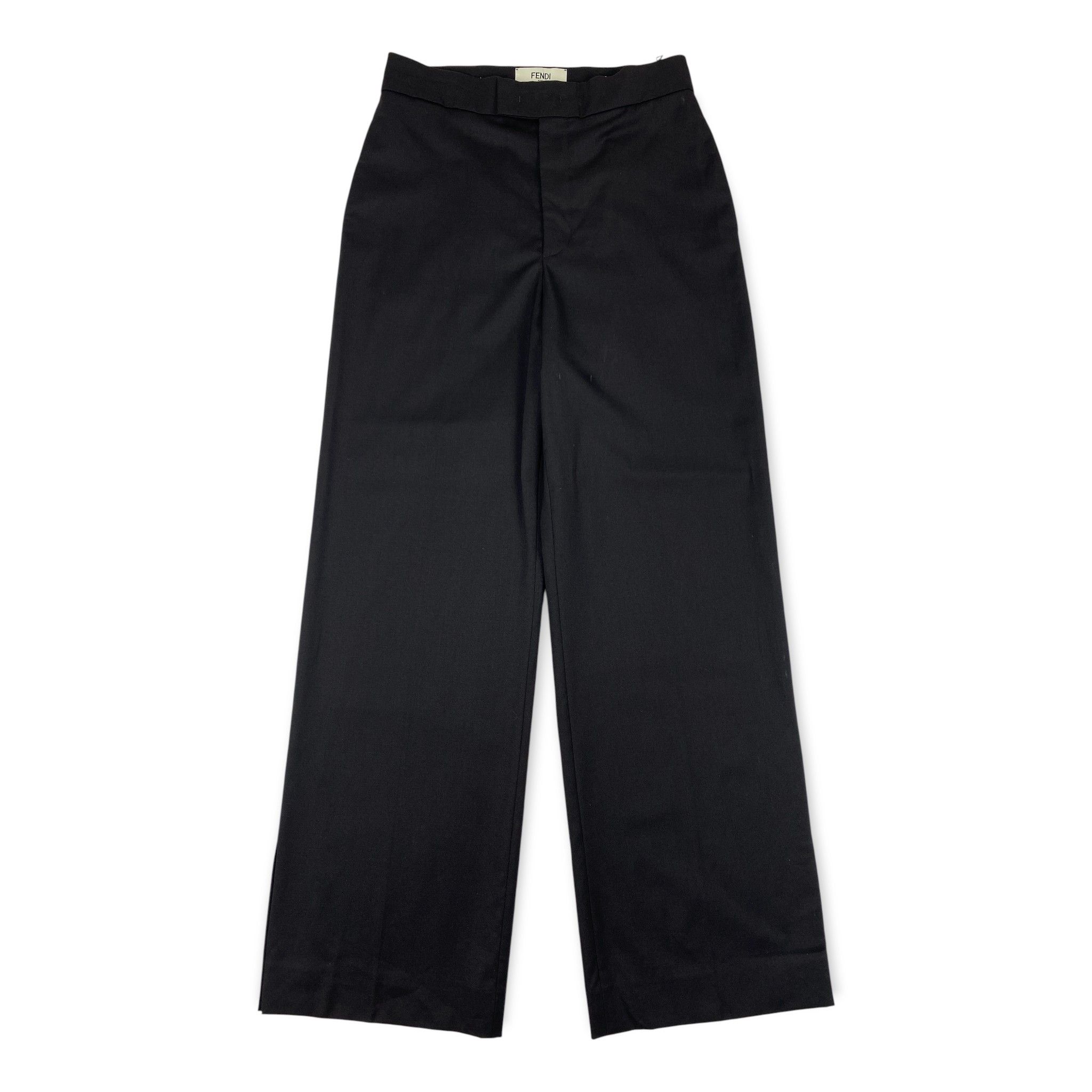 Fendi Roma Highwaist Black Trousers Size 30" / US 8 / IT 44 - 1 Thumbnail