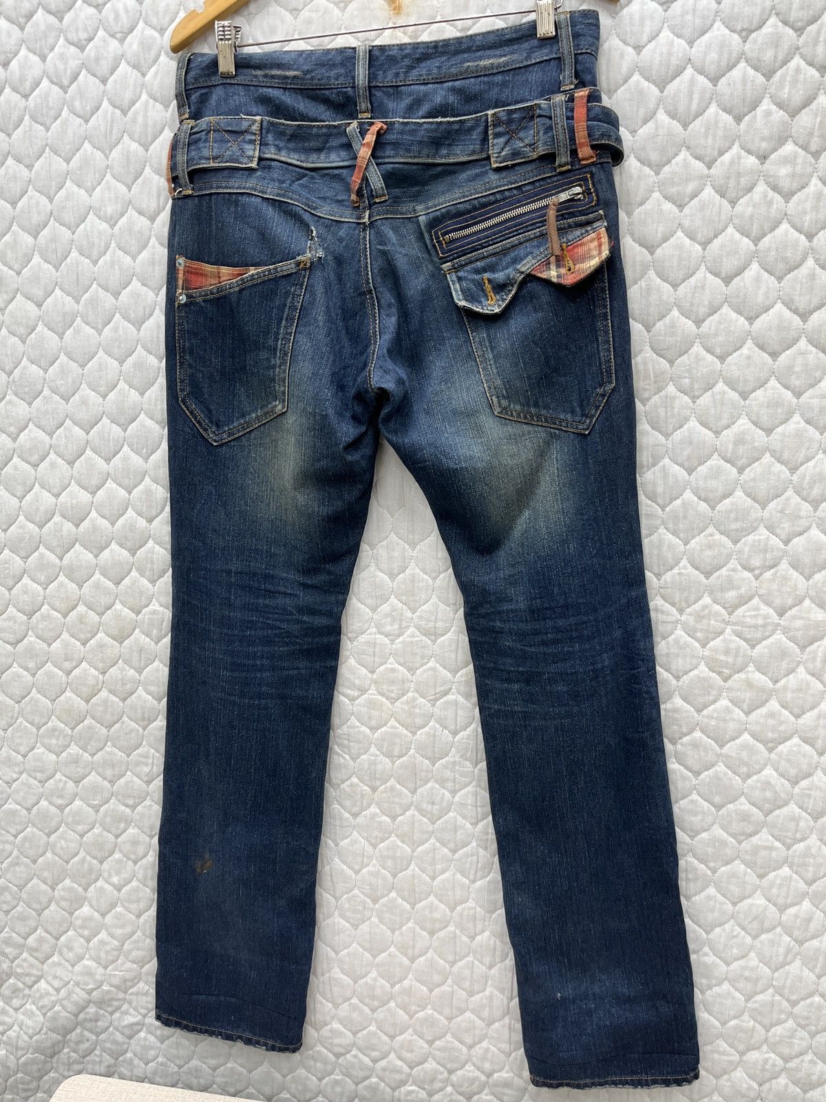 Japanese Brand 🔥🔥🔥ARCHIVE WILD KHAKIS DOUBLE WAIST DENIM Size US 33 - 6 Thumbnail