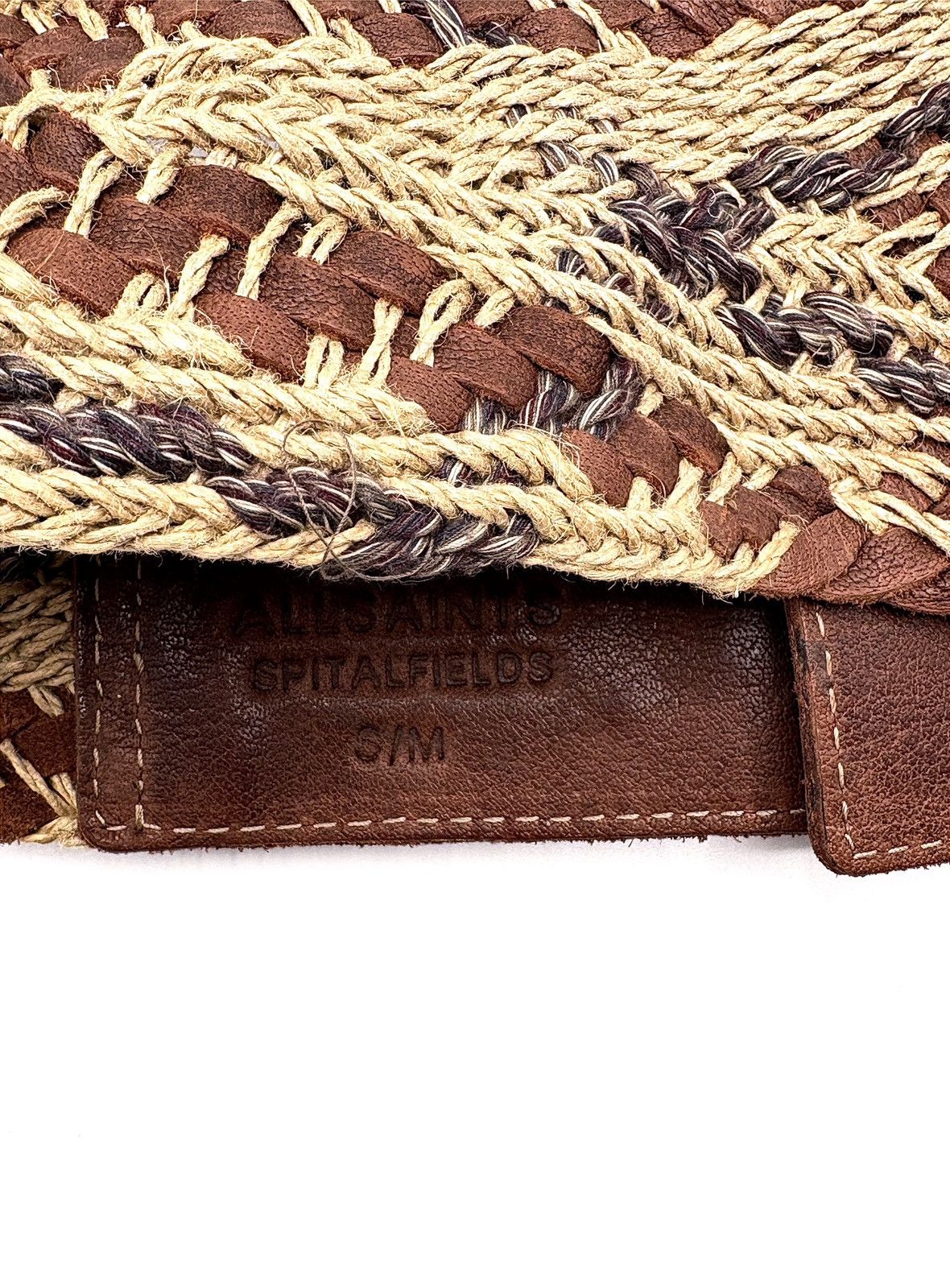Allsaints AllSaints Spitalfields Woven Double Leather Belt Size ONE SIZE - 11 Thumbnail