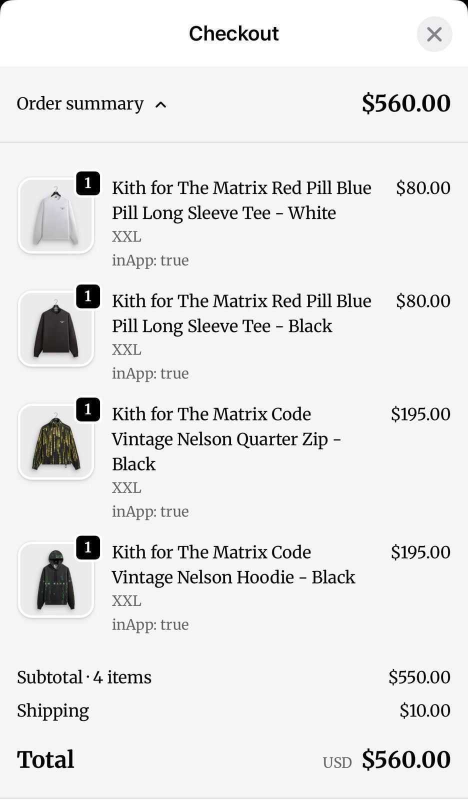 Kith Kith for The Matrix Code Vintage Nelson Quarter Zip Size XXL Size US XXL / EU 58 / 5 - 11 Thumbnail