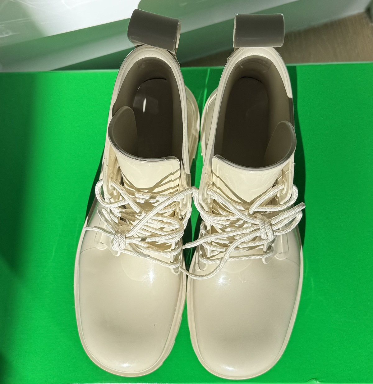Bottega Veneta Stride Boots (Rubber) in Sea Salt color (beige) Size US 11 / IT 41 - 4 Thumbnail