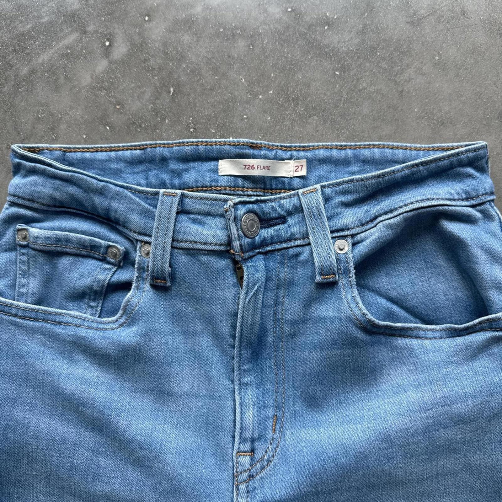 Levi's Distressed Levis Flare Blue Jeans With Ripped Details Size 27" / US 4 / IT 40 - 3 Thumbnail