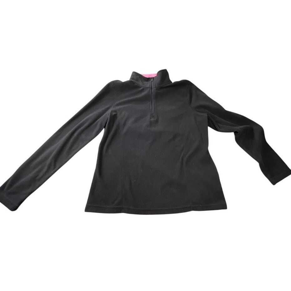 Other Danskin Now 1/4 Zip Black Fleece Pullover, Medium (8-10) Size M / US 6-8 / IT 42-44 - 1 Thumbnail