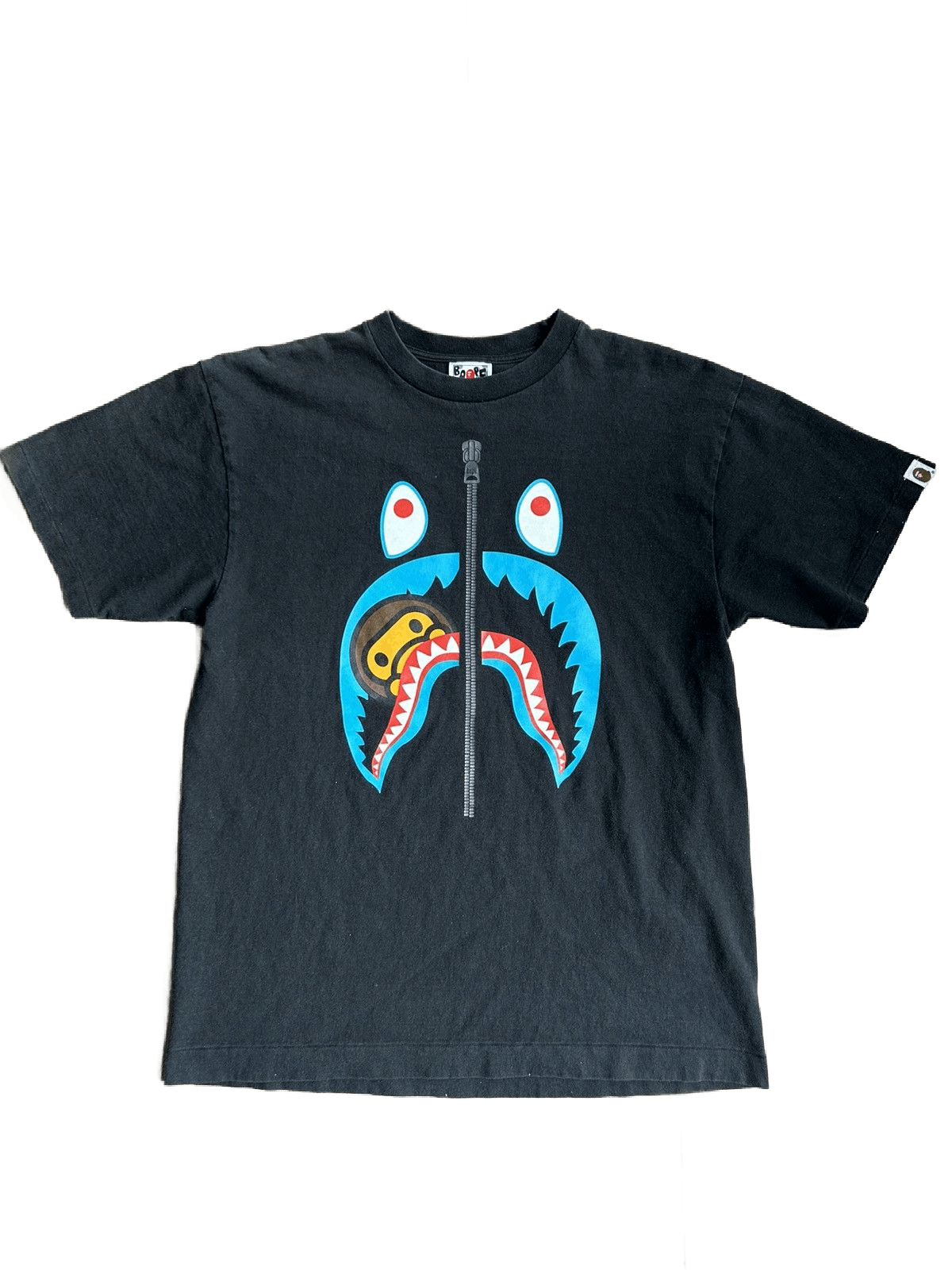 Bape Bape Baby Milo Shark Face Tee Size US L / EU 52-54 / 3 - 1 Thumbnail
