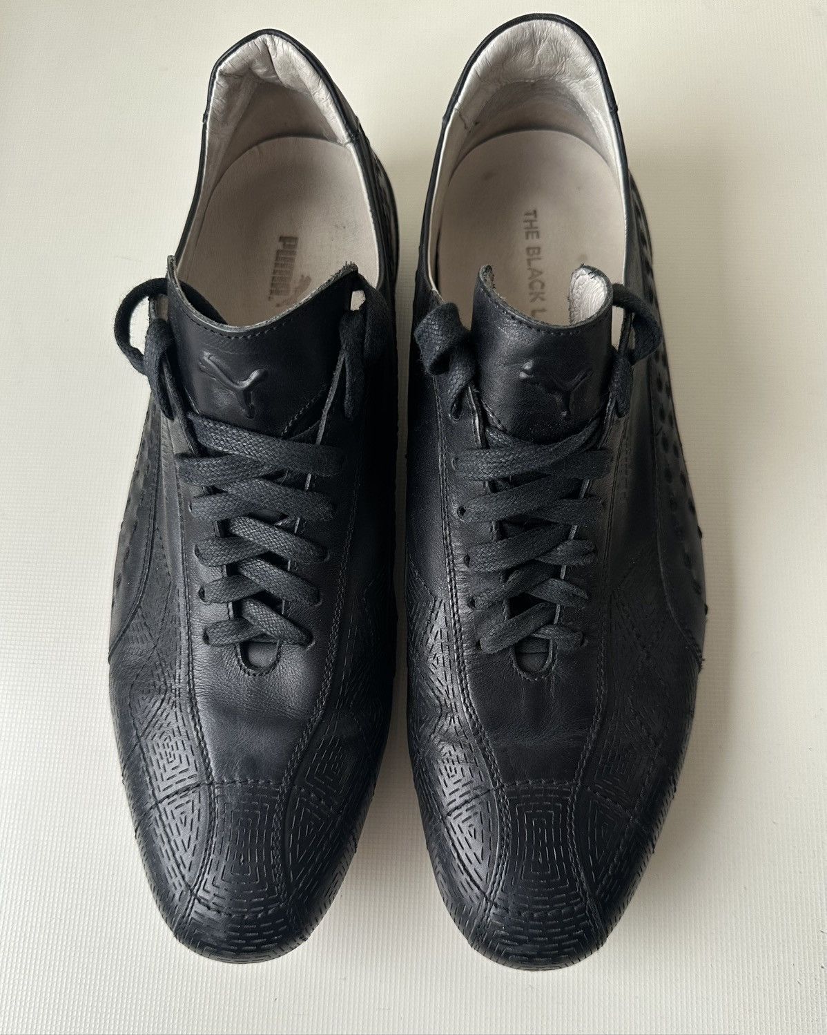 Neil Barrett × Puma Puma King Re-luxe (2007) black label 96 Hours leather shoes Size US 10 / EU 43 - 2 Thumbnail