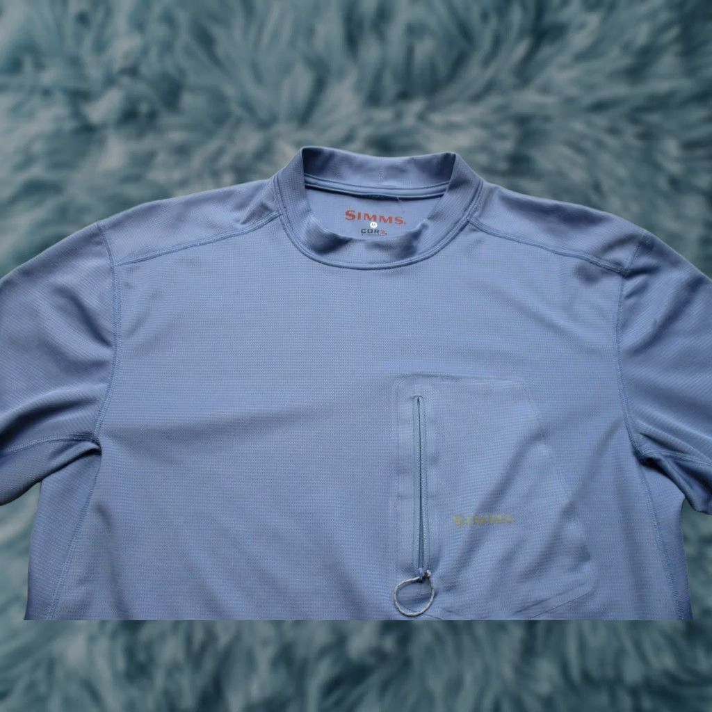 Vintage Simms COR3 Shirt Mens M Blue Long Sleeve Fishing Performance Lightweight Top Size US M / EU 48-50 / 2 - 1 Thumbnail