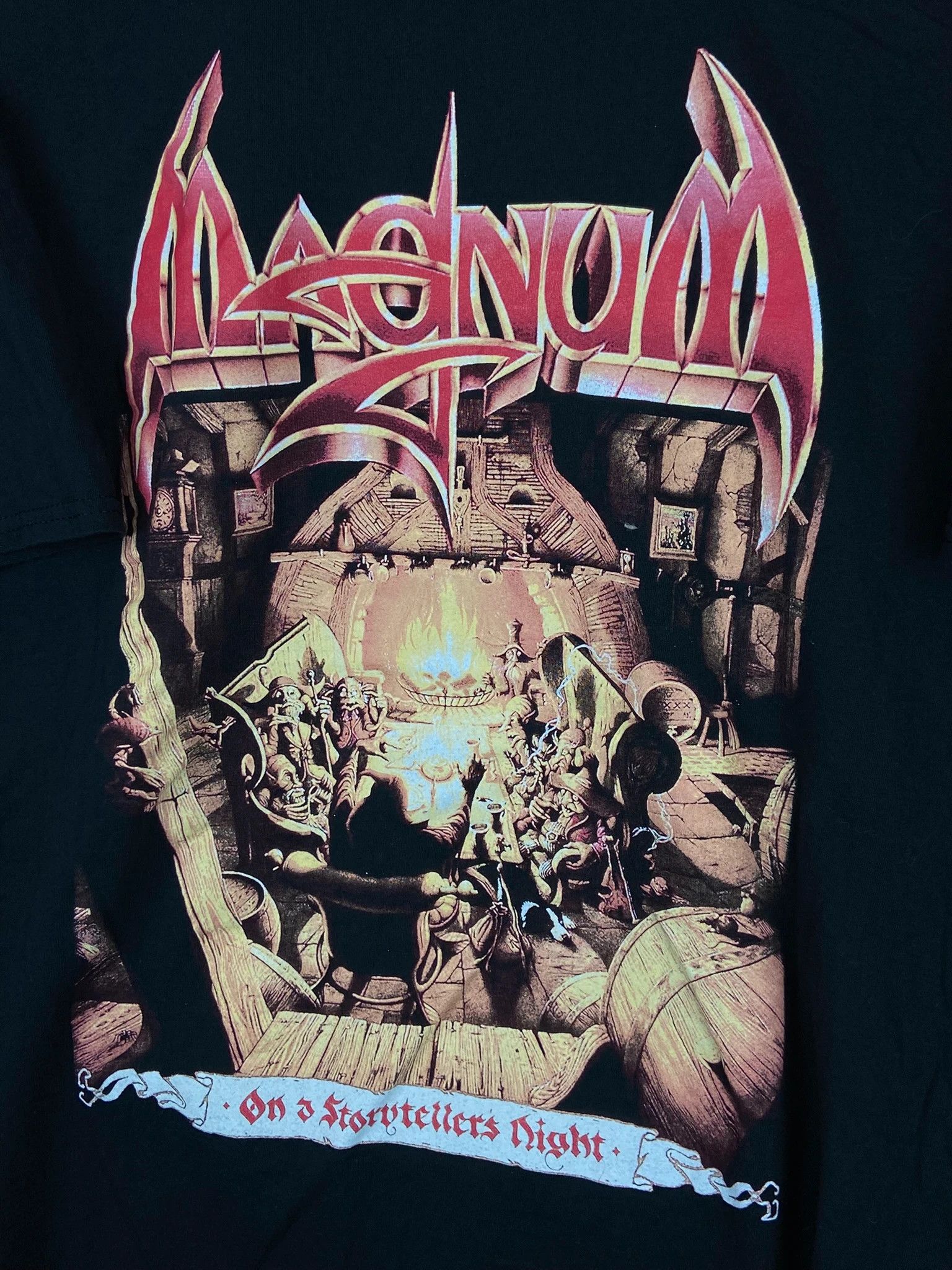Fruit Of The Loom Magnum band t-shirt vintage rock metal tour tee Size US XXL / EU 58 / 5 - 2 Thumbnail