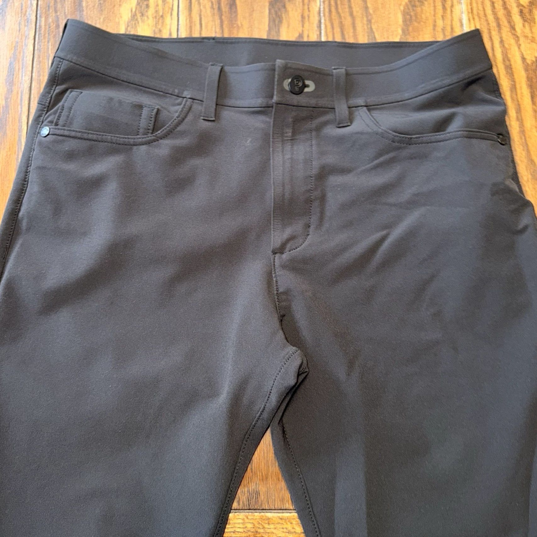 Vintage Public Rec Pants Mens 32x28 Black Chino Slim Straight Stretch Workday Size US 32 / EU 48 - 3 Thumbnail